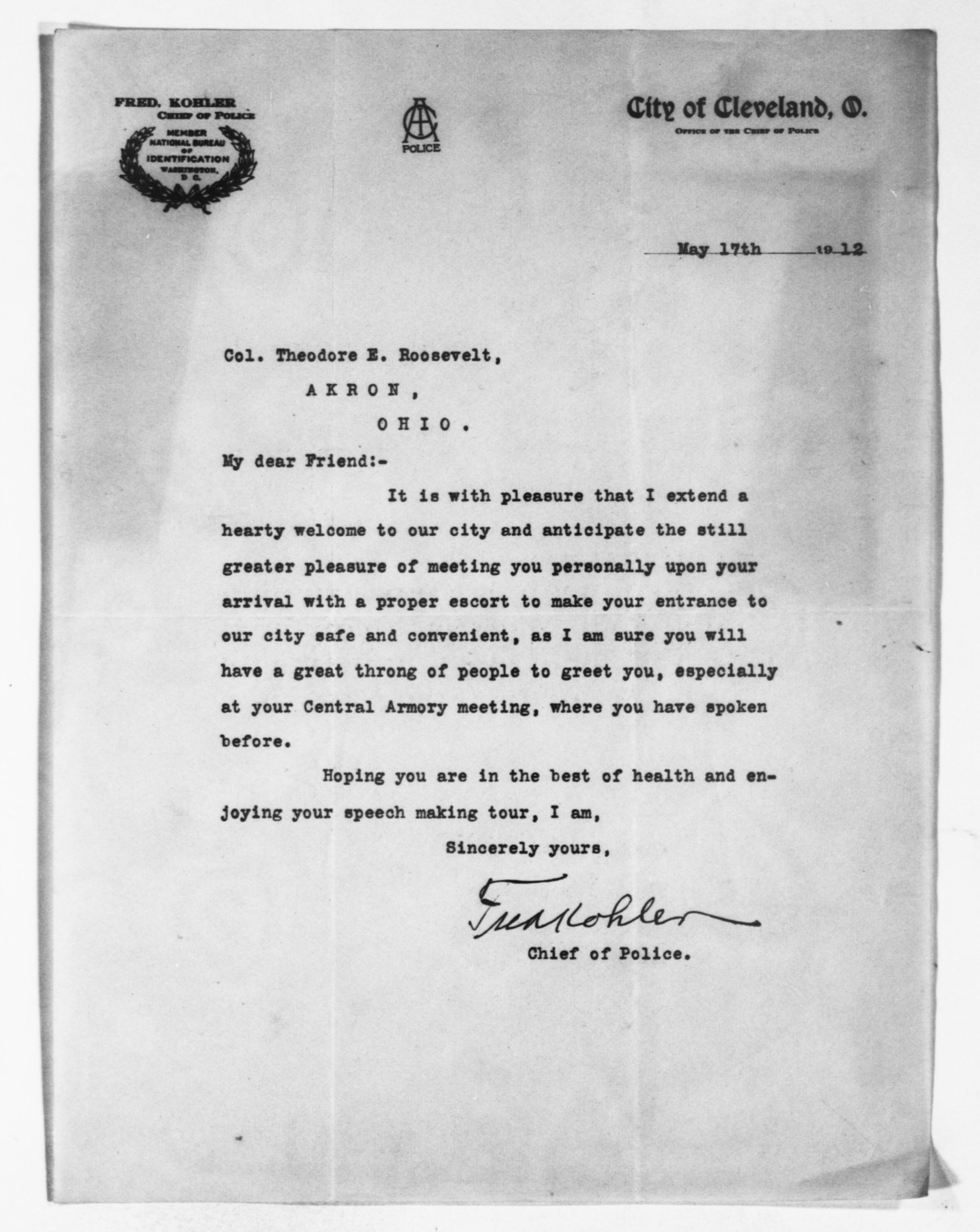 Scanned image of the current content page