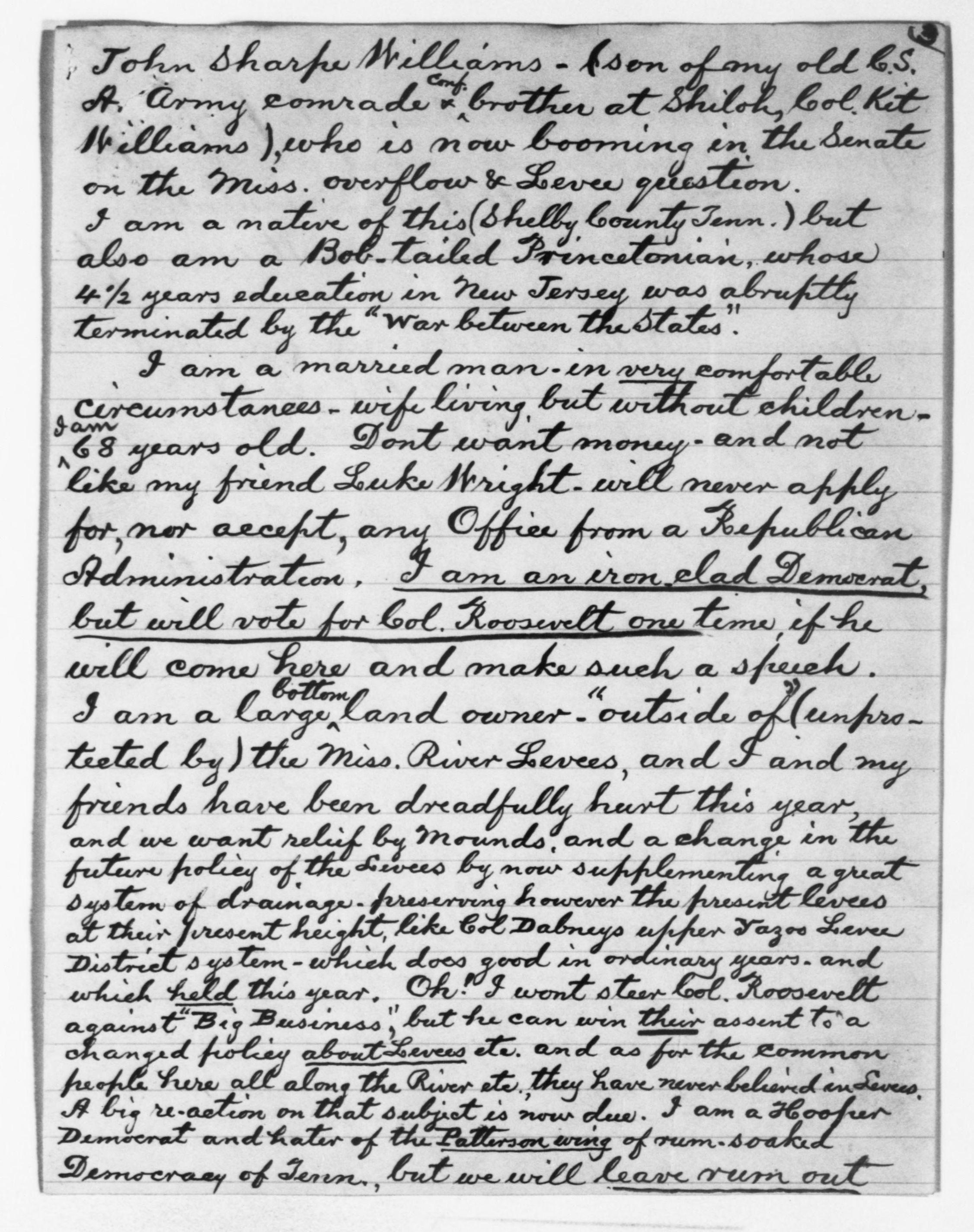 Scanned image of the current content page