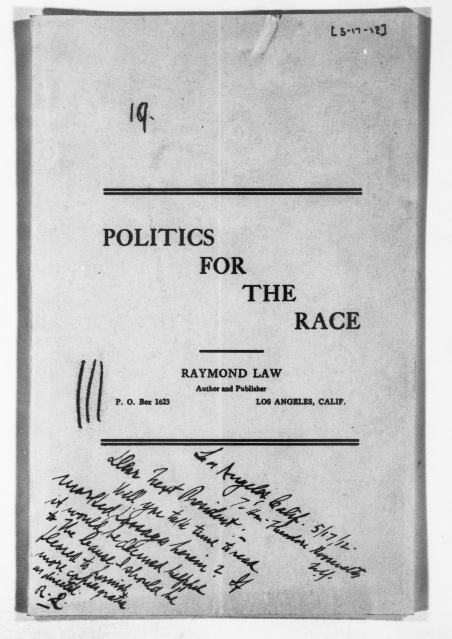 Scanned image of the current content page