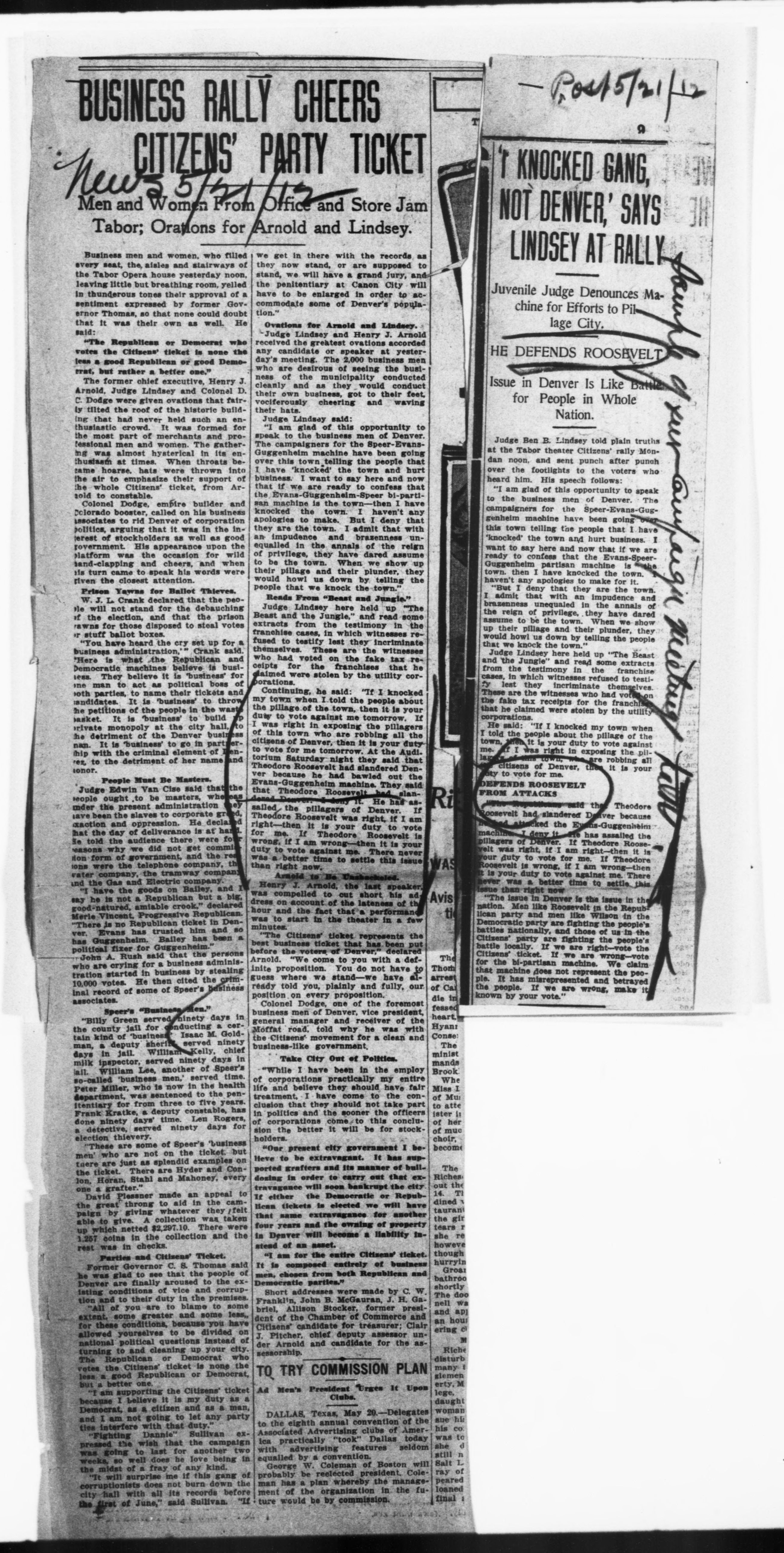 Scanned image of the current content page