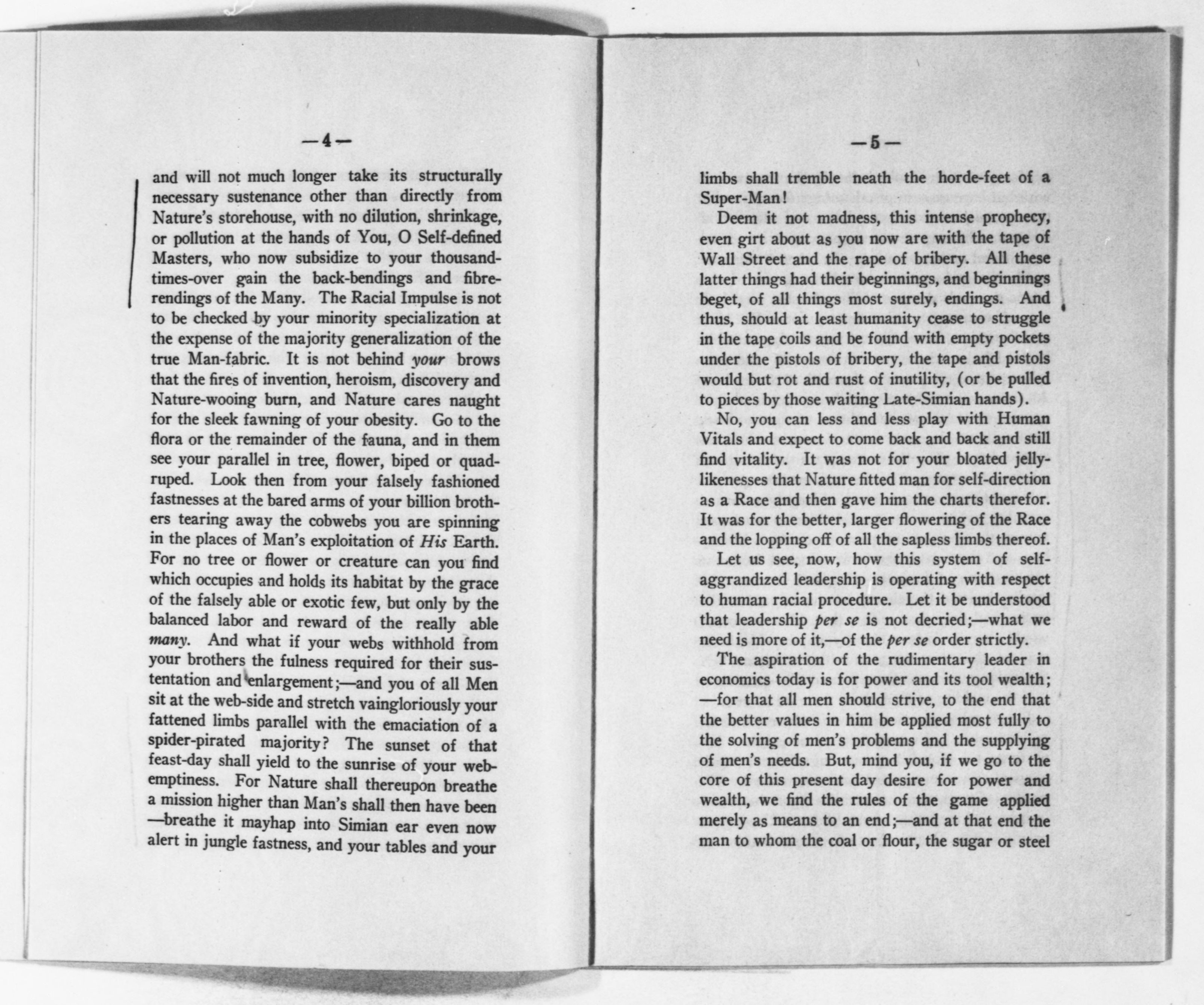 Scanned image of the current content page