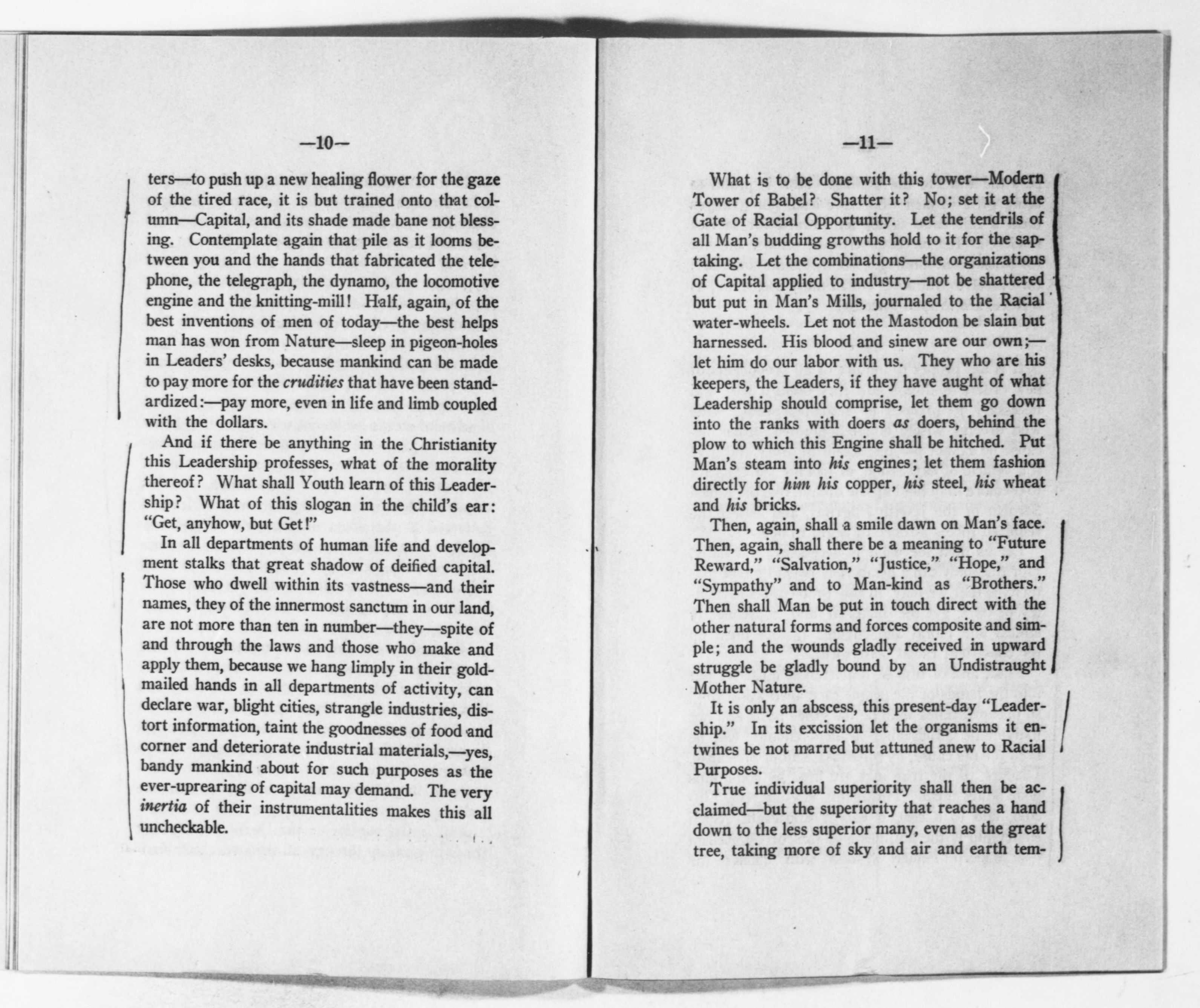 Scanned image of the current content page
