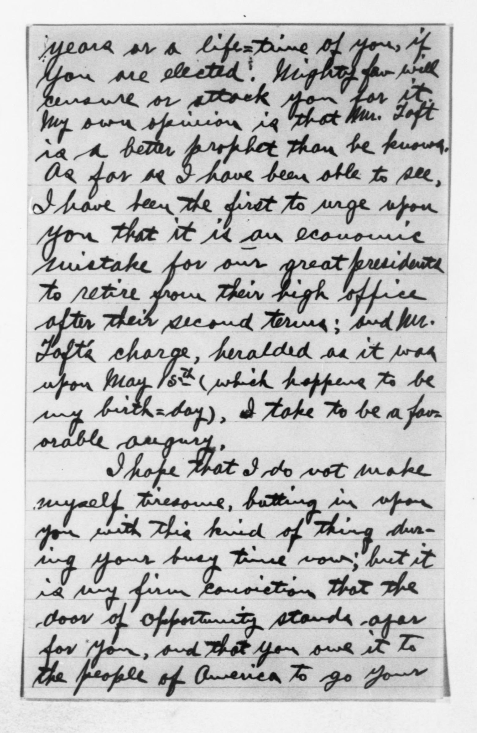 Scanned image of the current content page