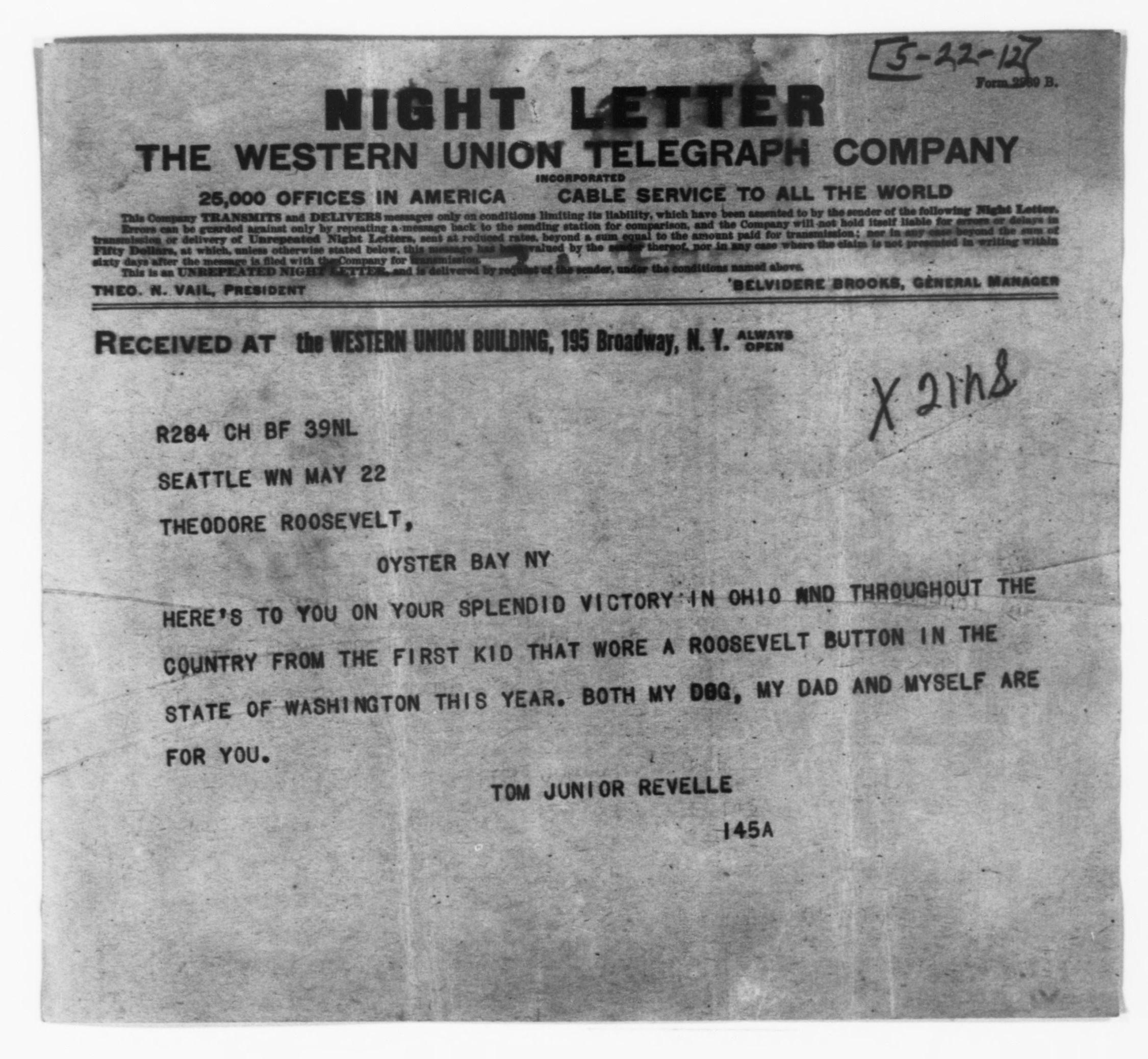 Scanned image of the current content page