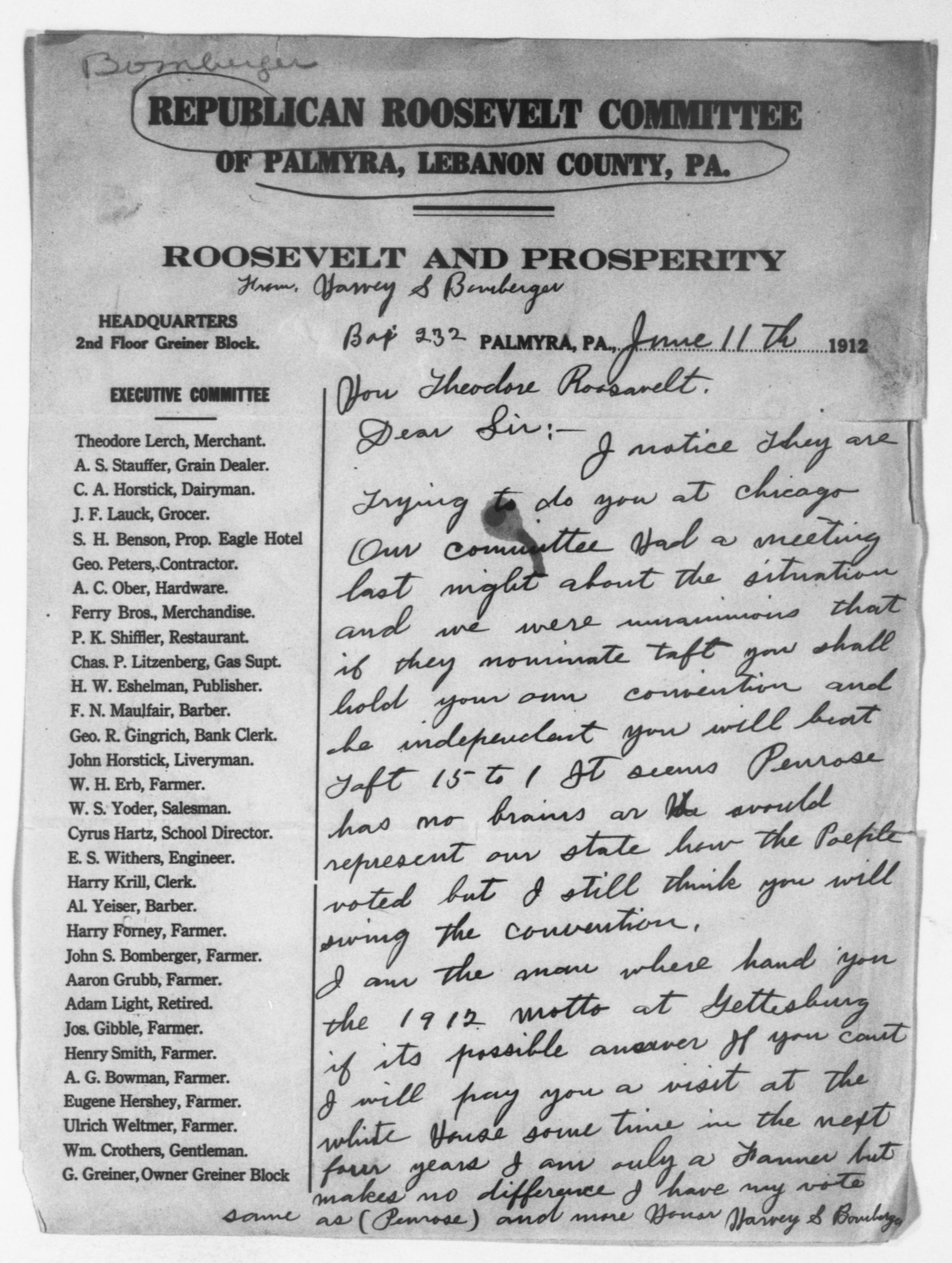 Scanned image of the current content page