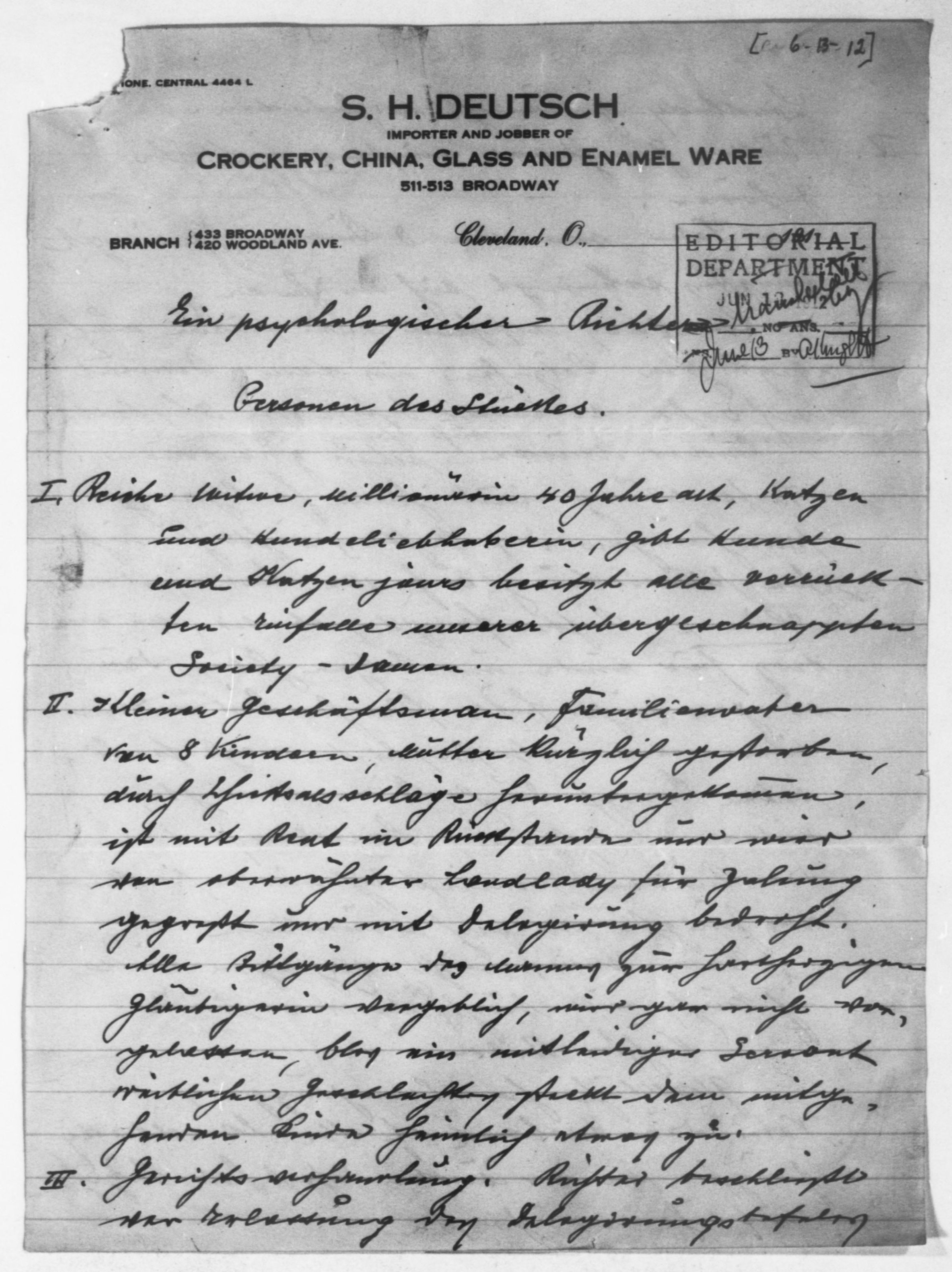 Scanned image of the current content page