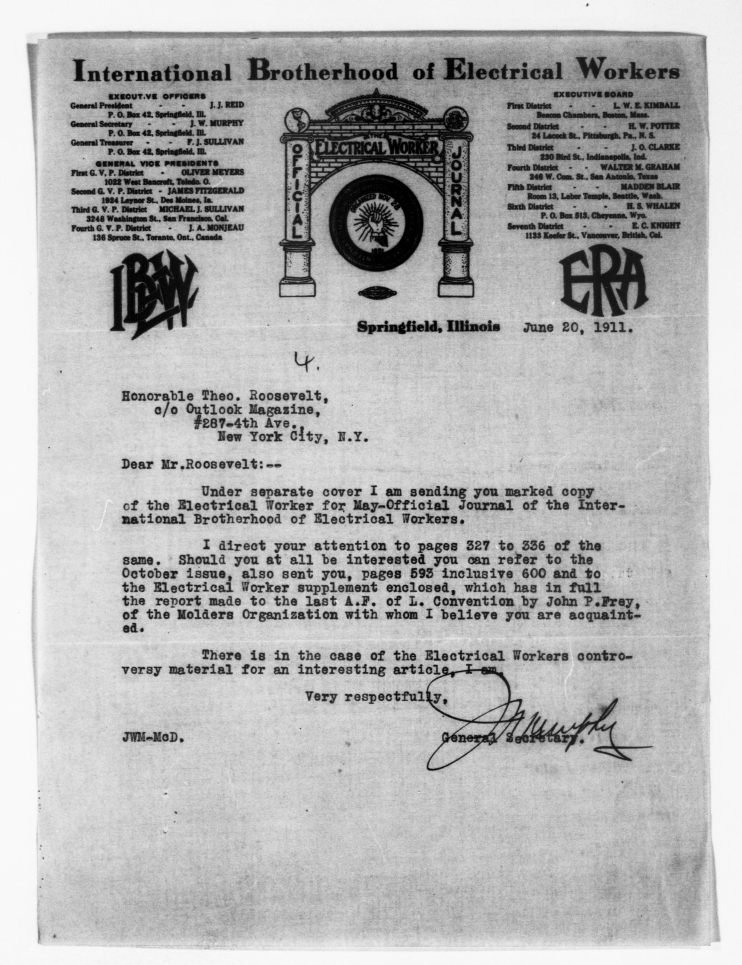 Scanned image of the current content page