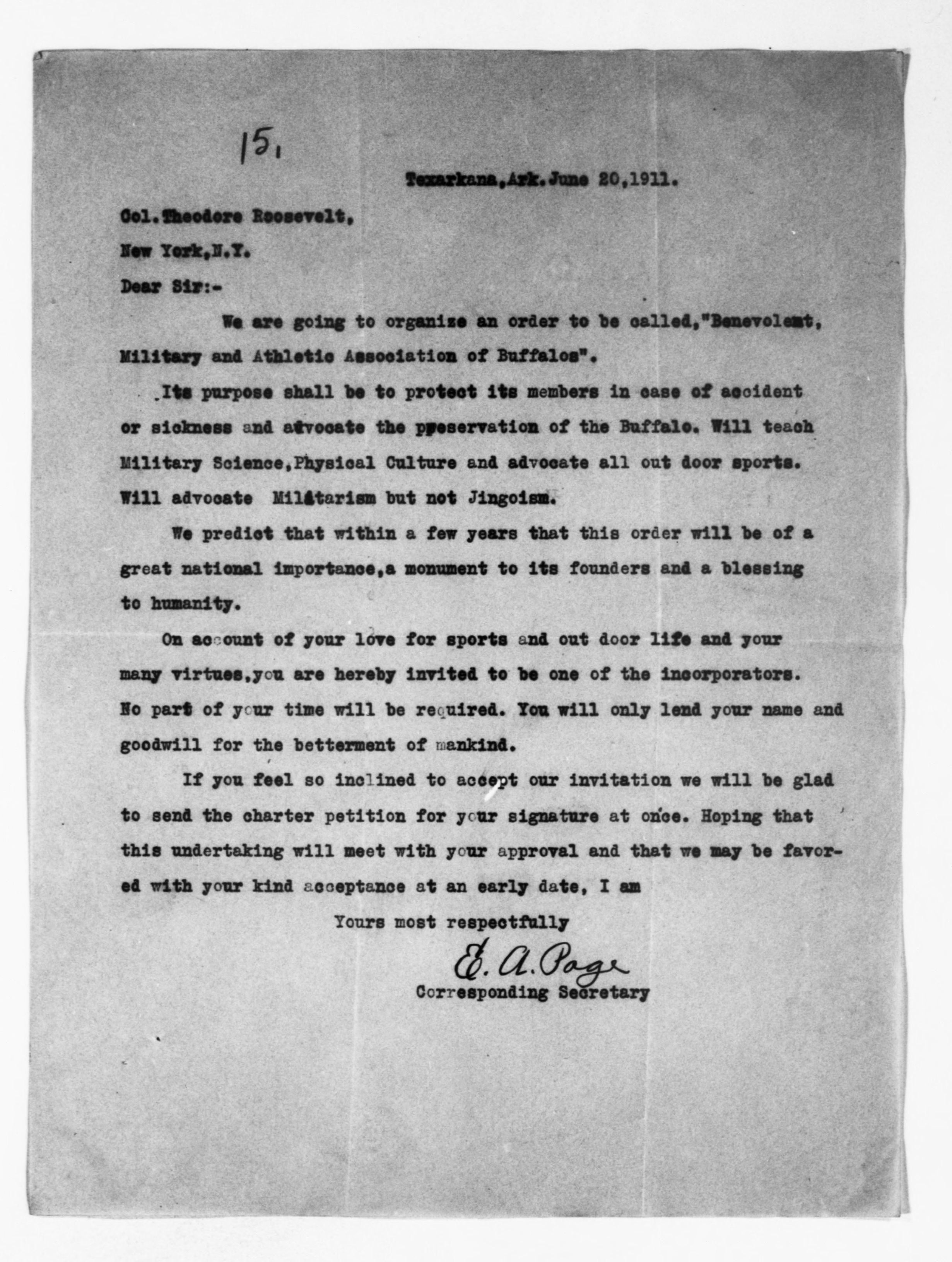 Scanned image of the current content page