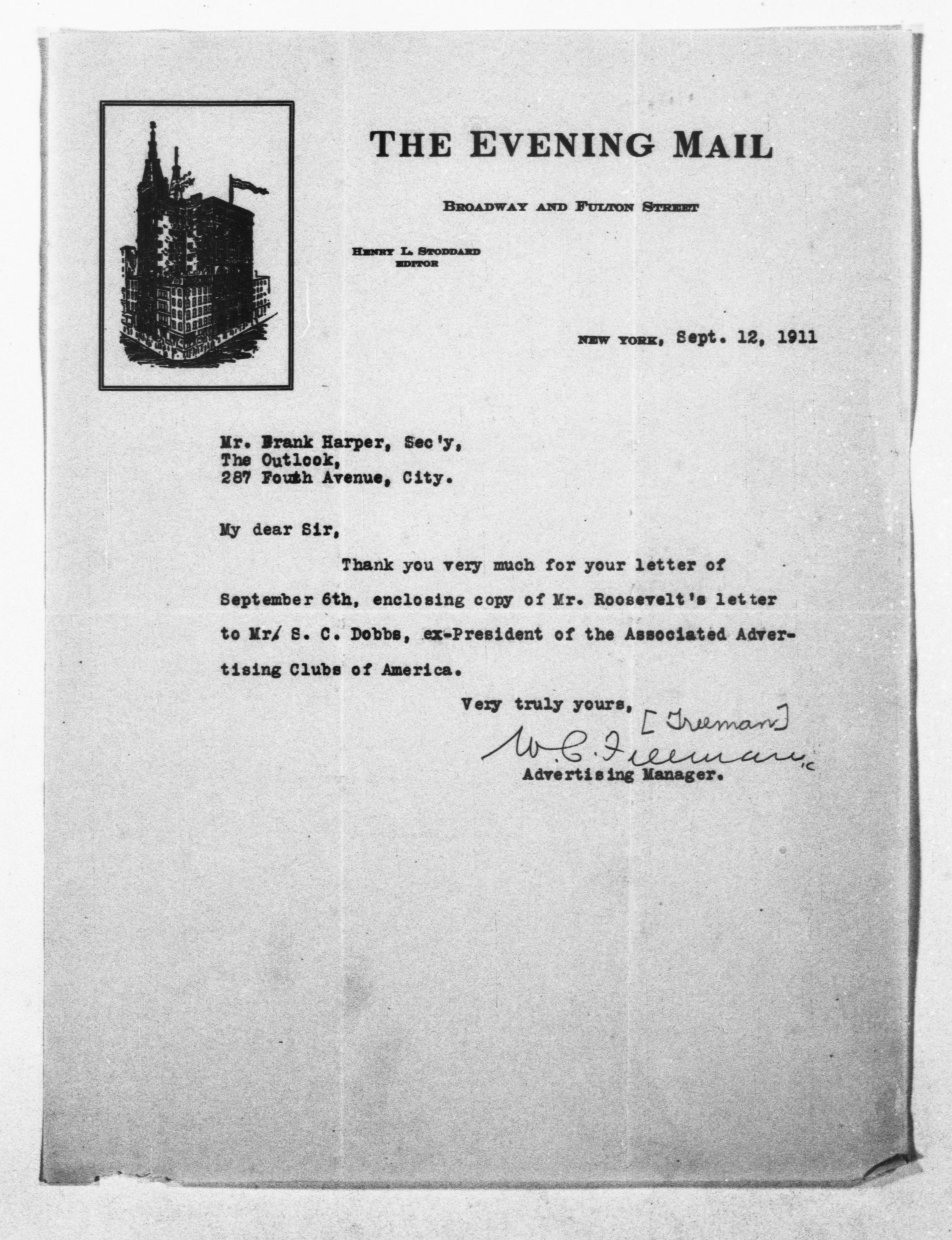 Scanned image of the current content page