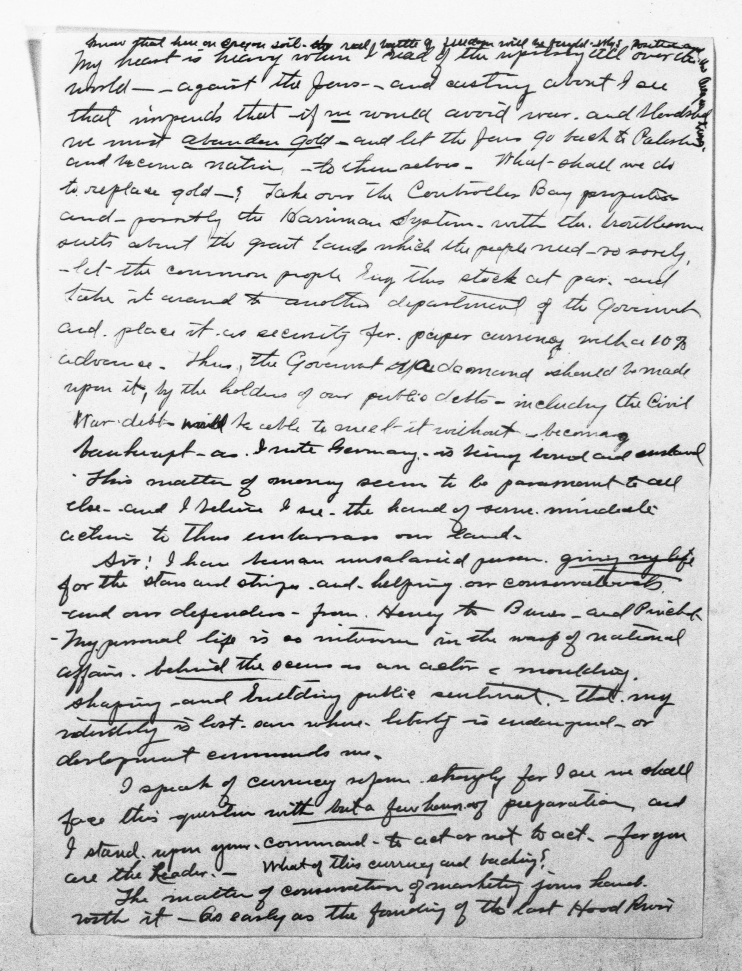 Scanned image of the current content page