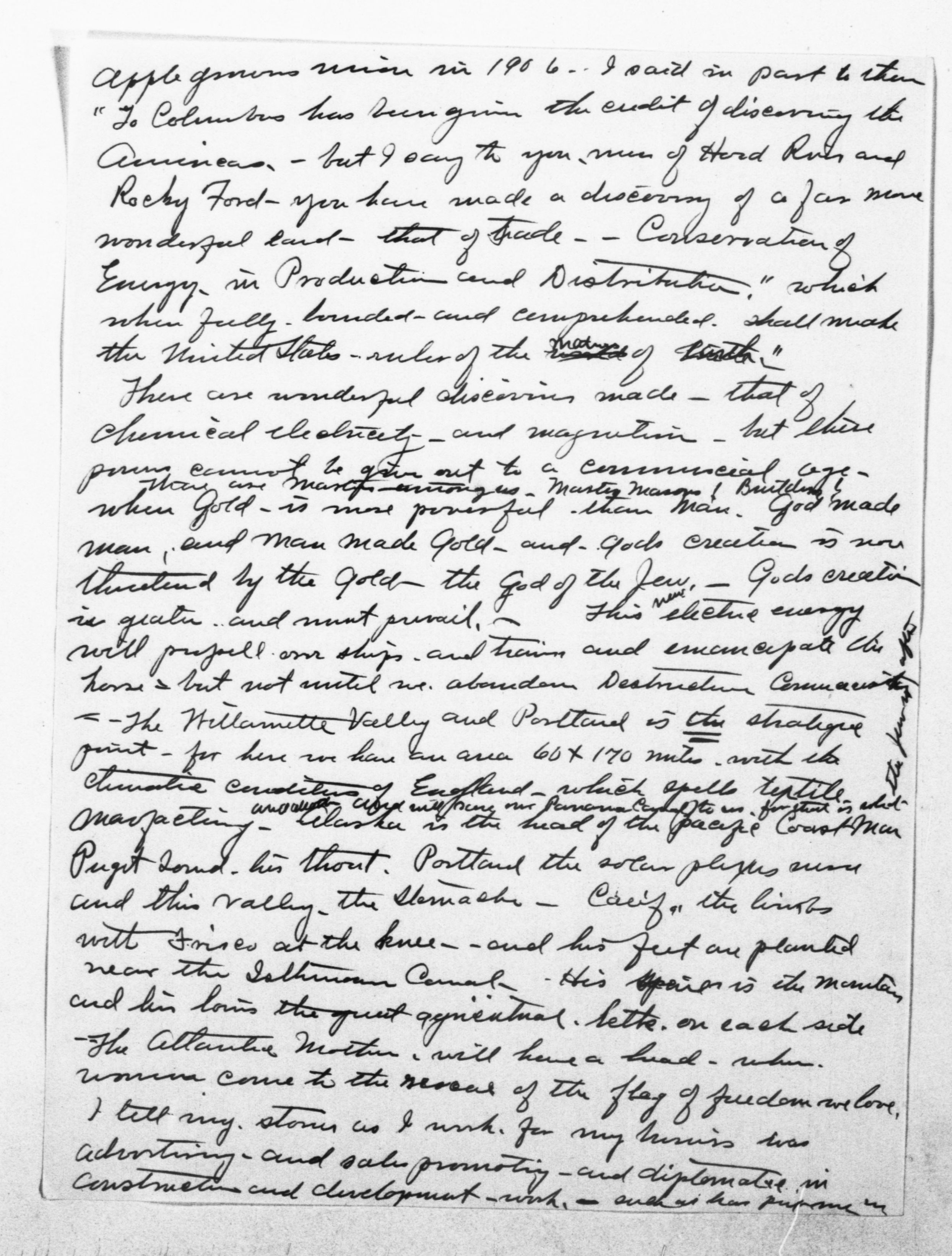 Scanned image of the current content page