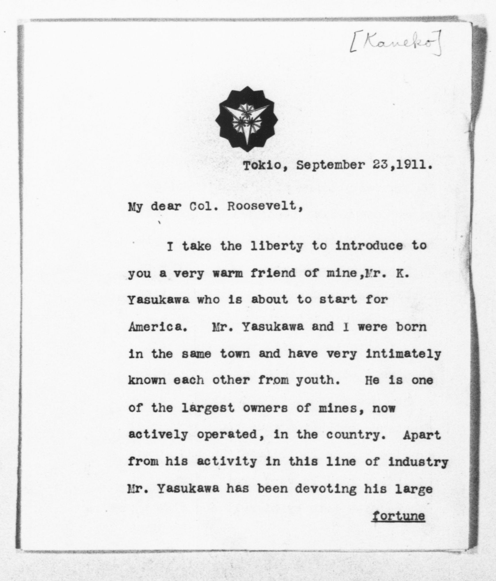 Scanned image of the current content page