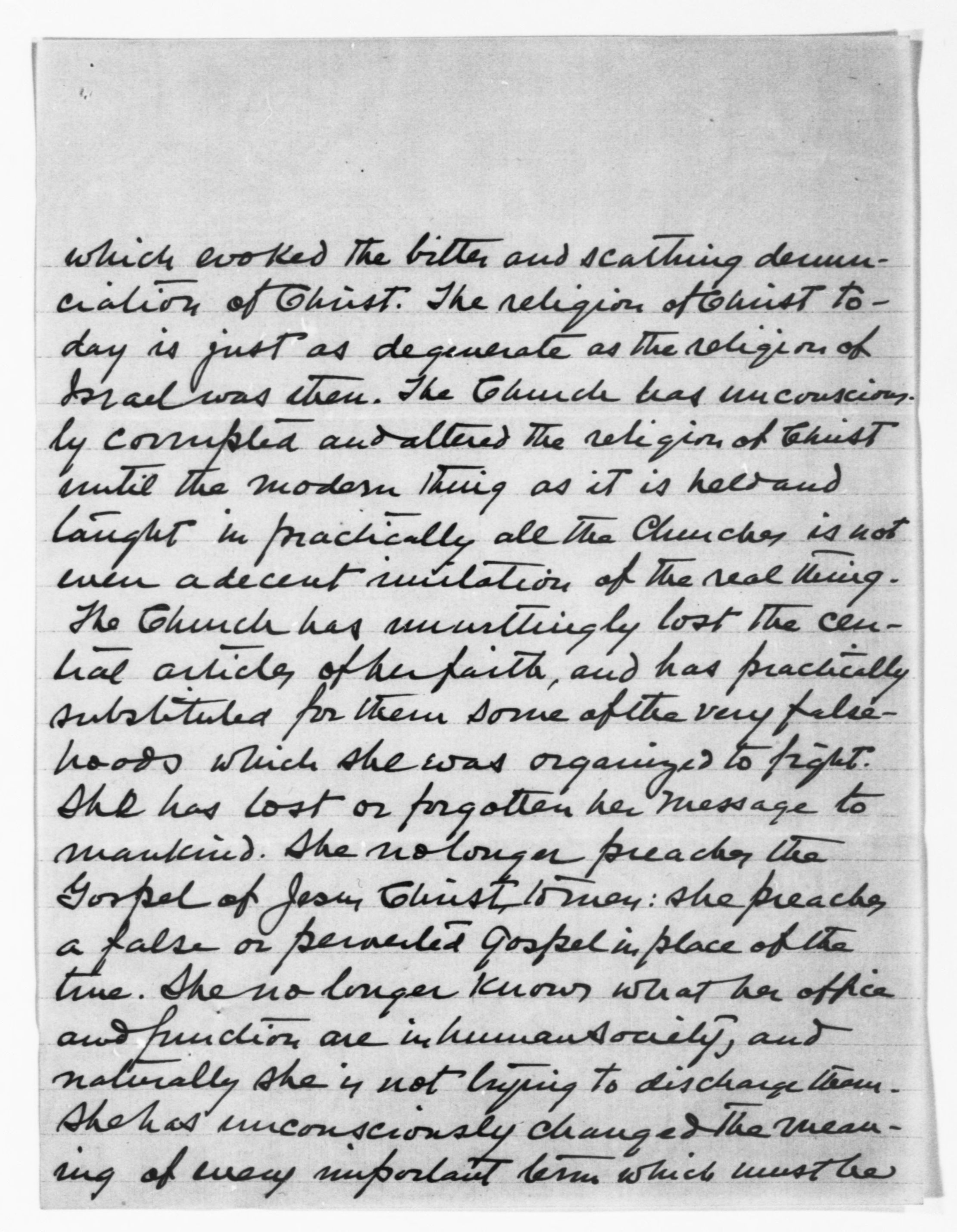 Scanned image of the current content page