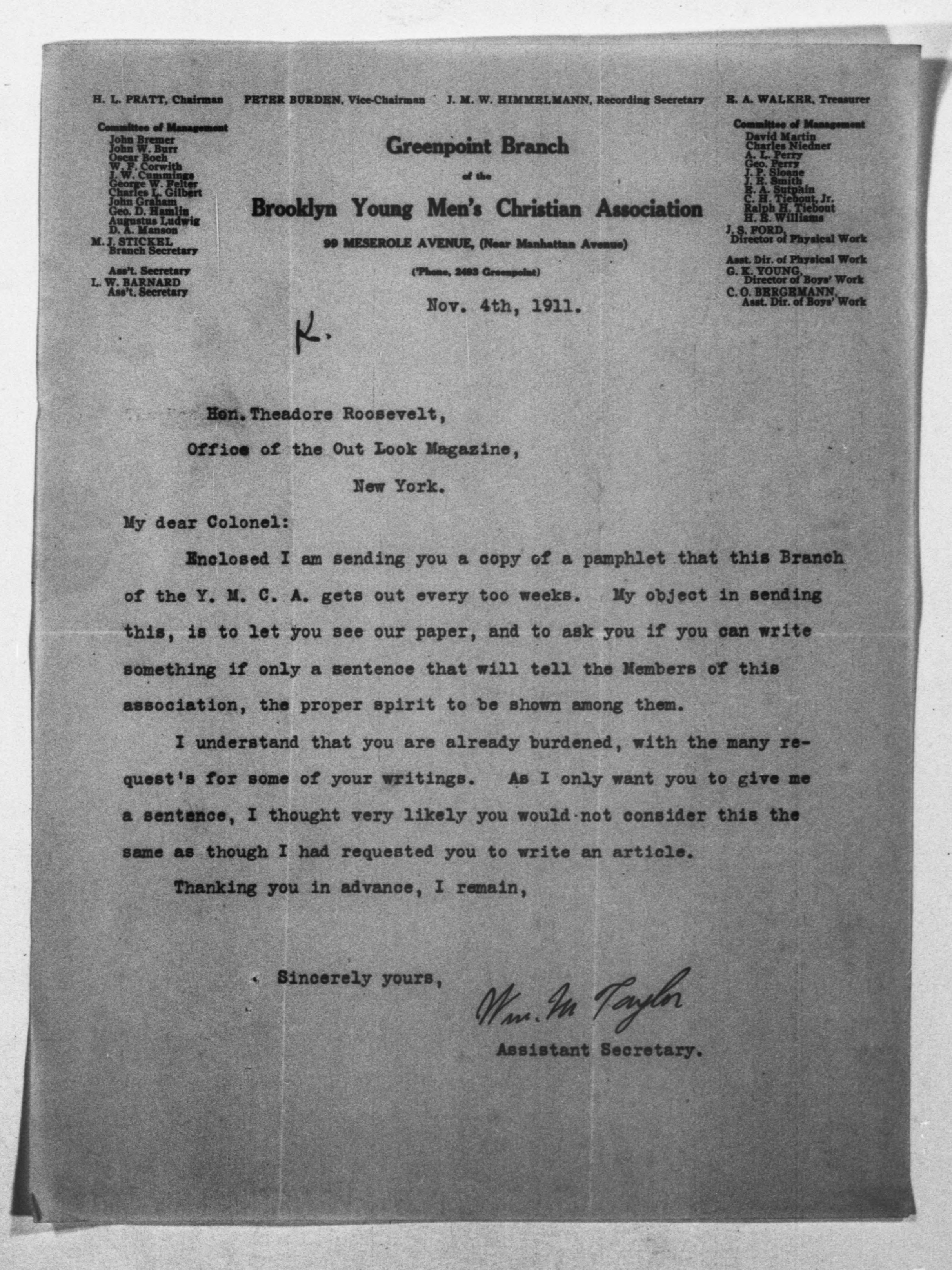 Scanned image of the current content page