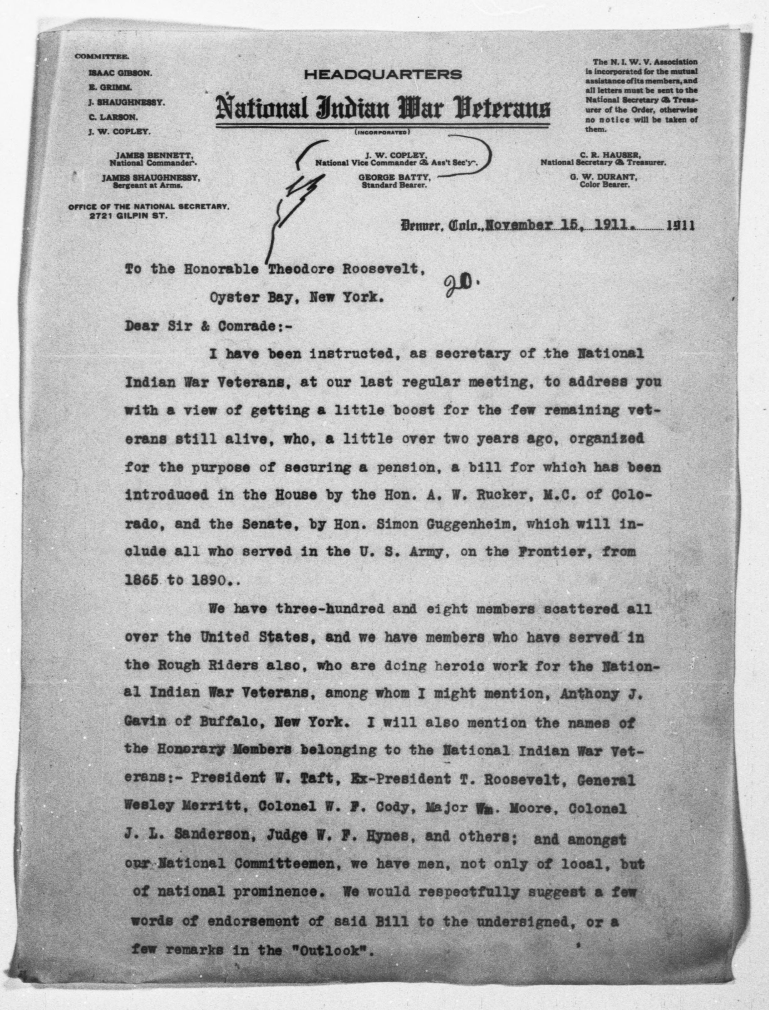 Scanned image of the current content page