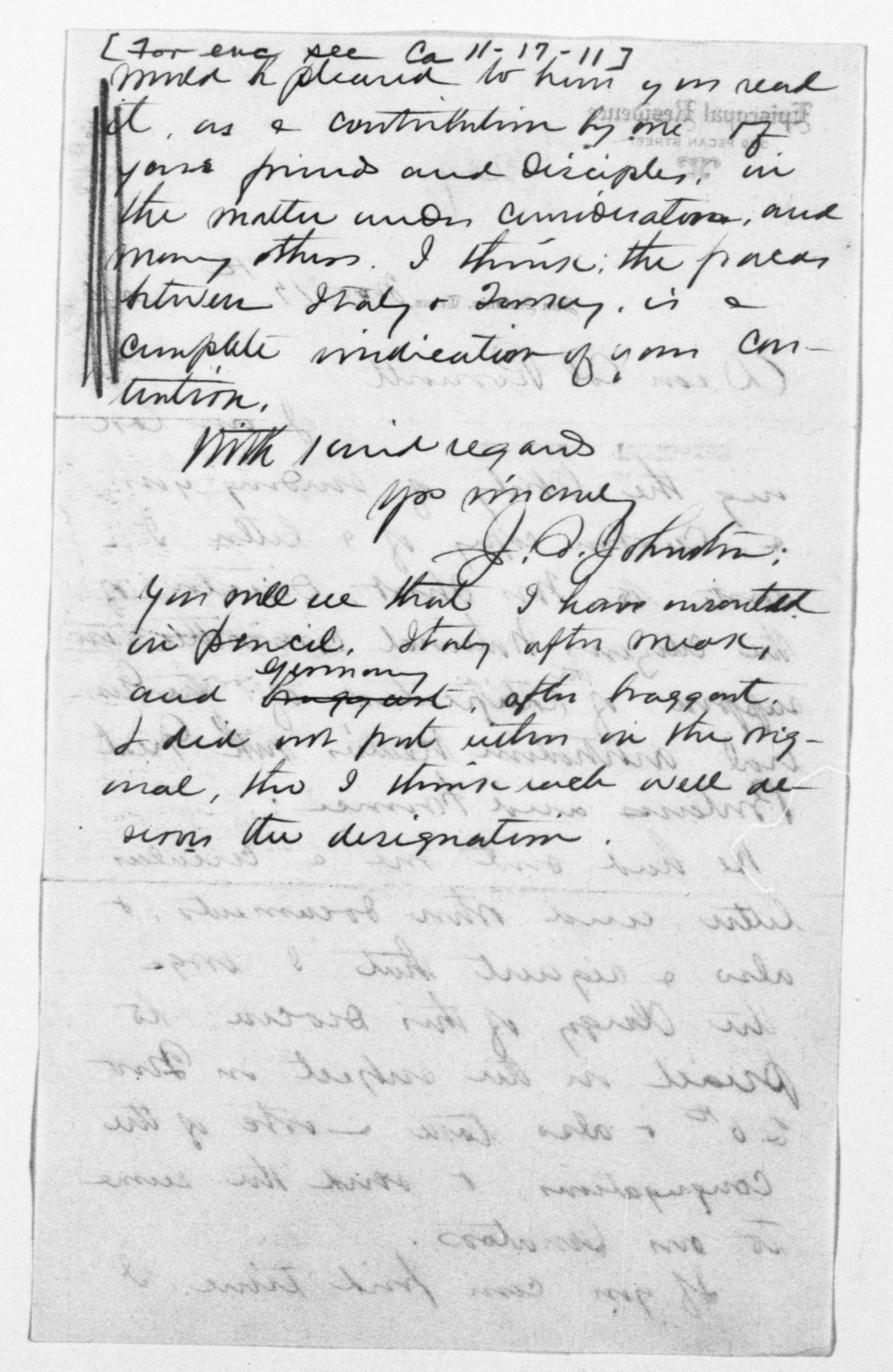 Scanned image of the current content page