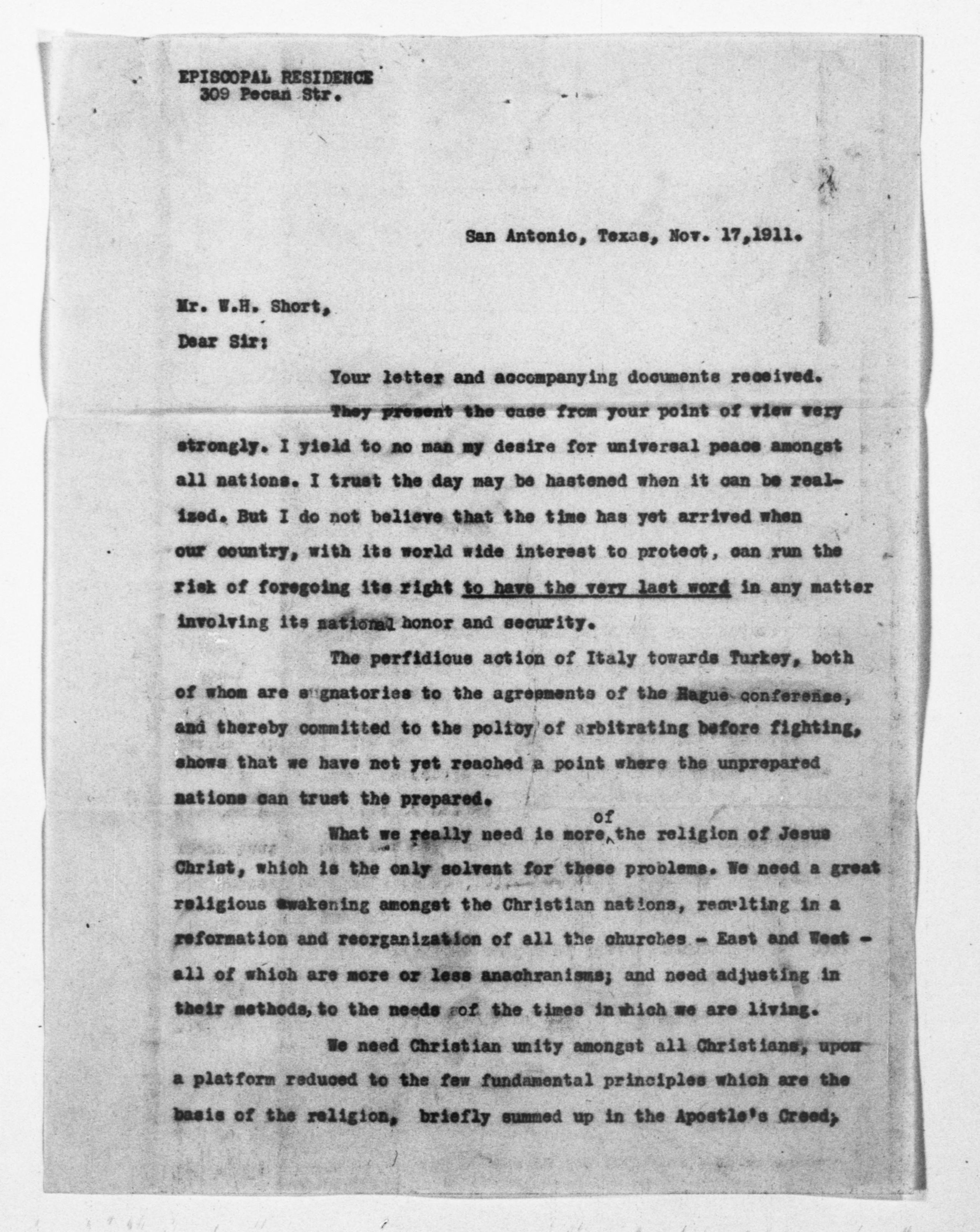 Scanned image of the current content page