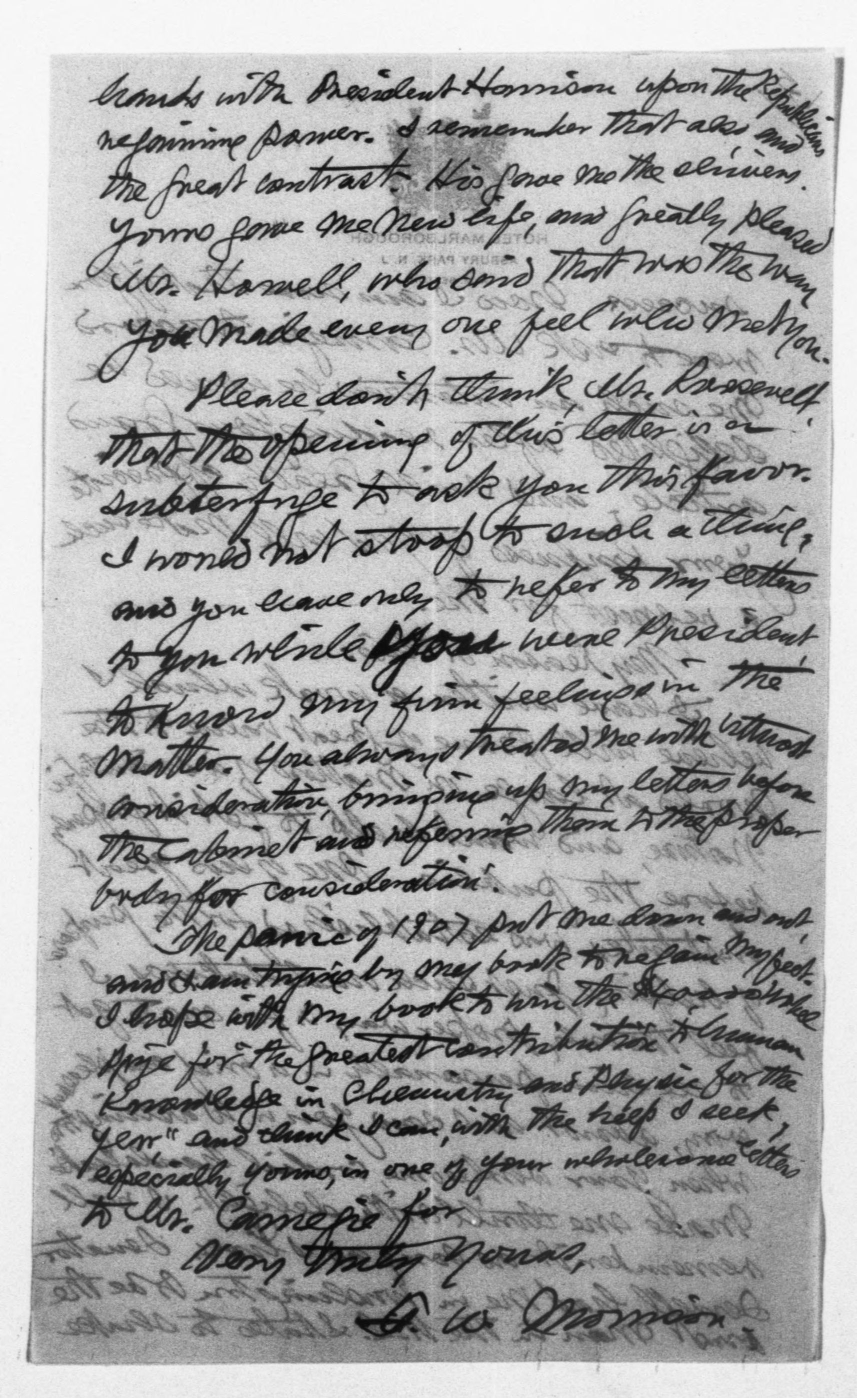 Scanned image of the current content page