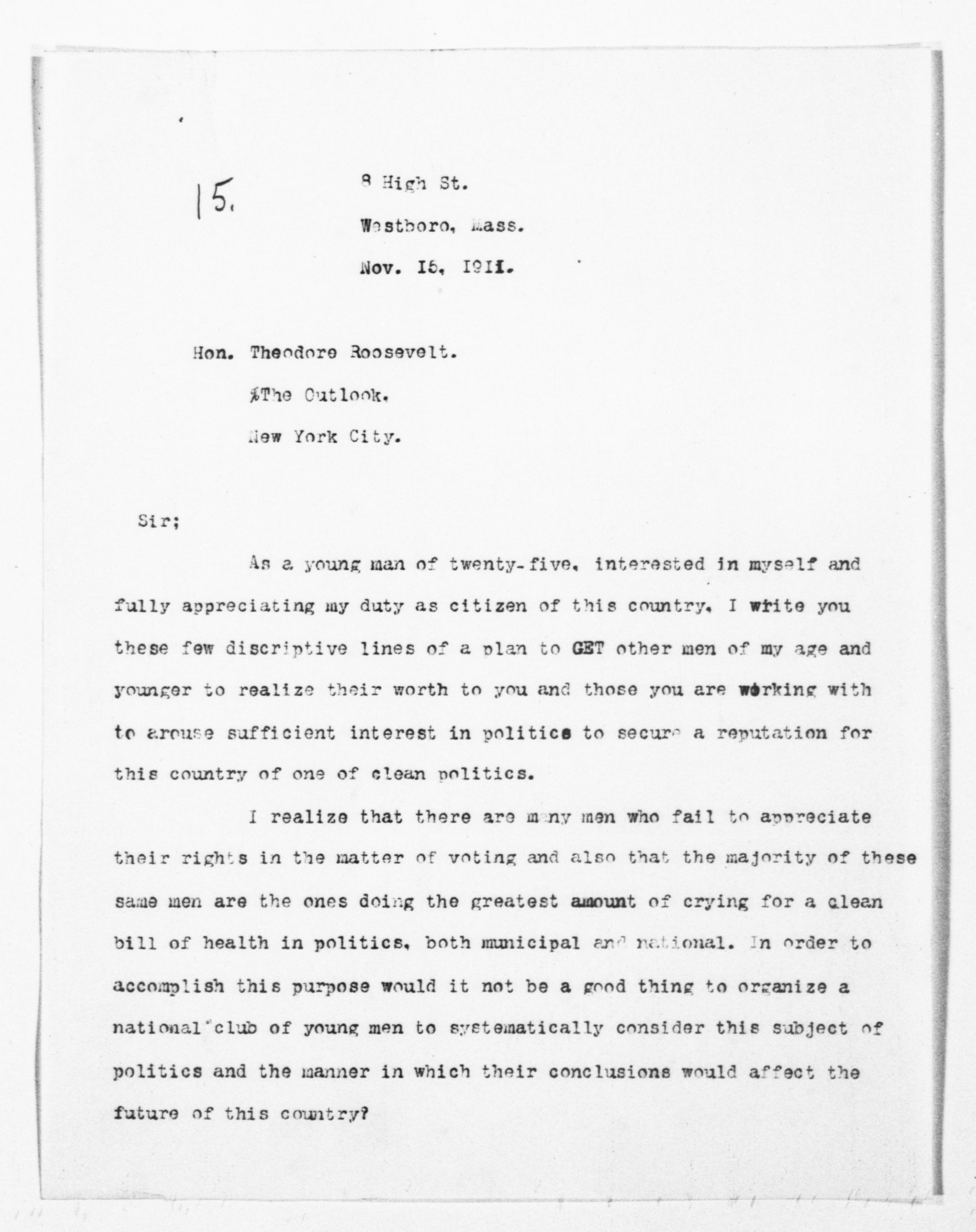 Scanned image of the current content page