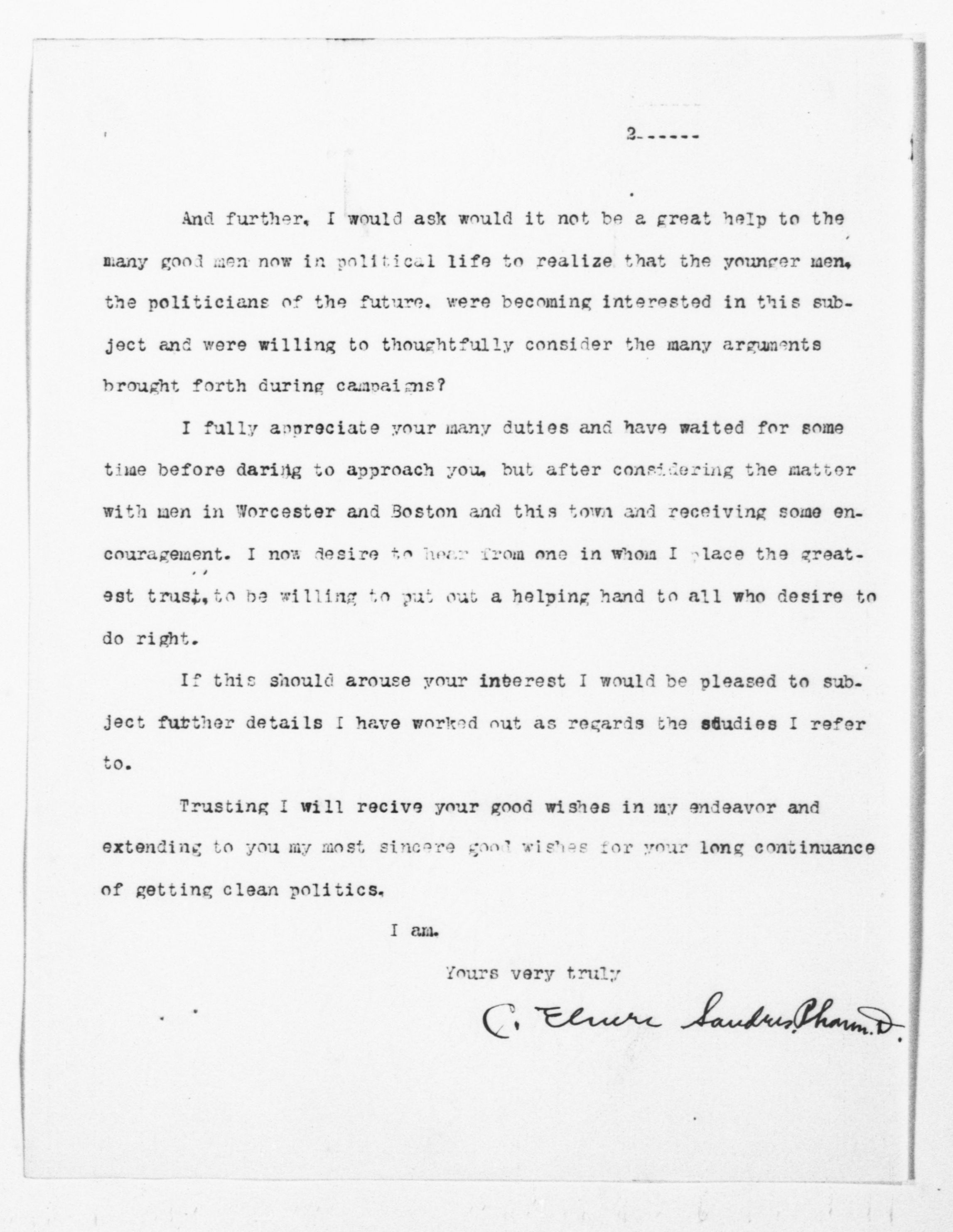 Scanned image of the current content page