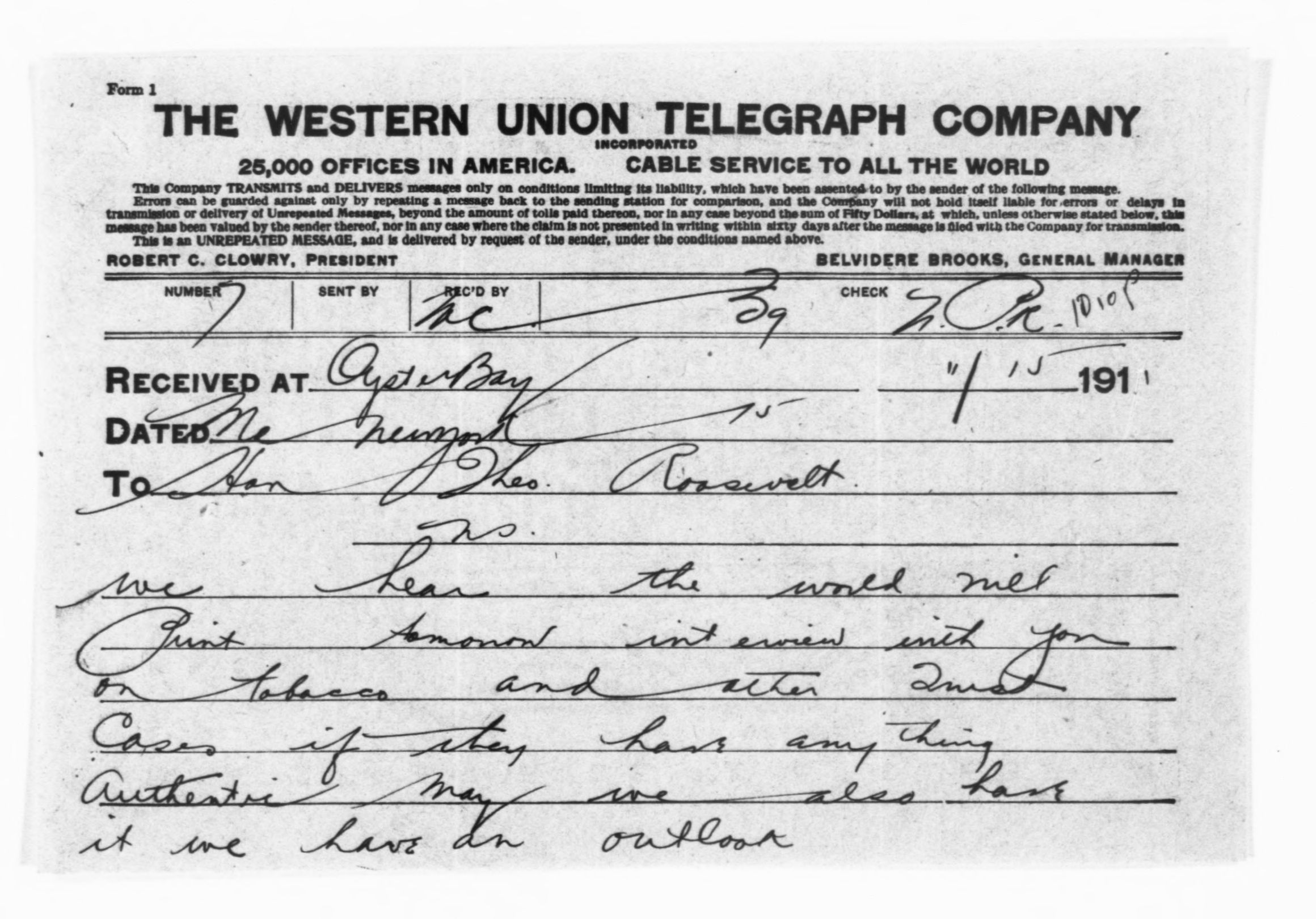 Scanned image of the current content page