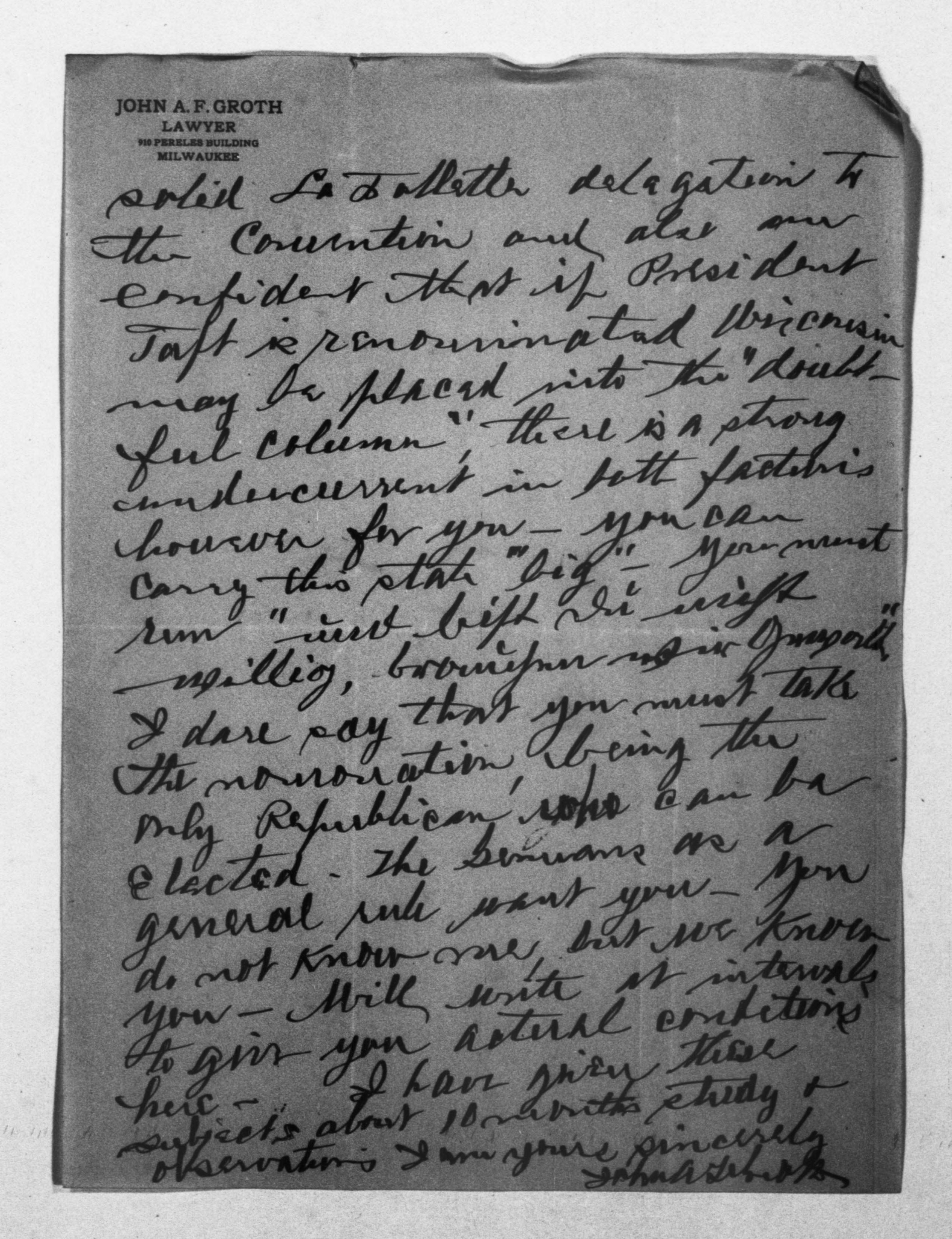 Scanned image of the current content page