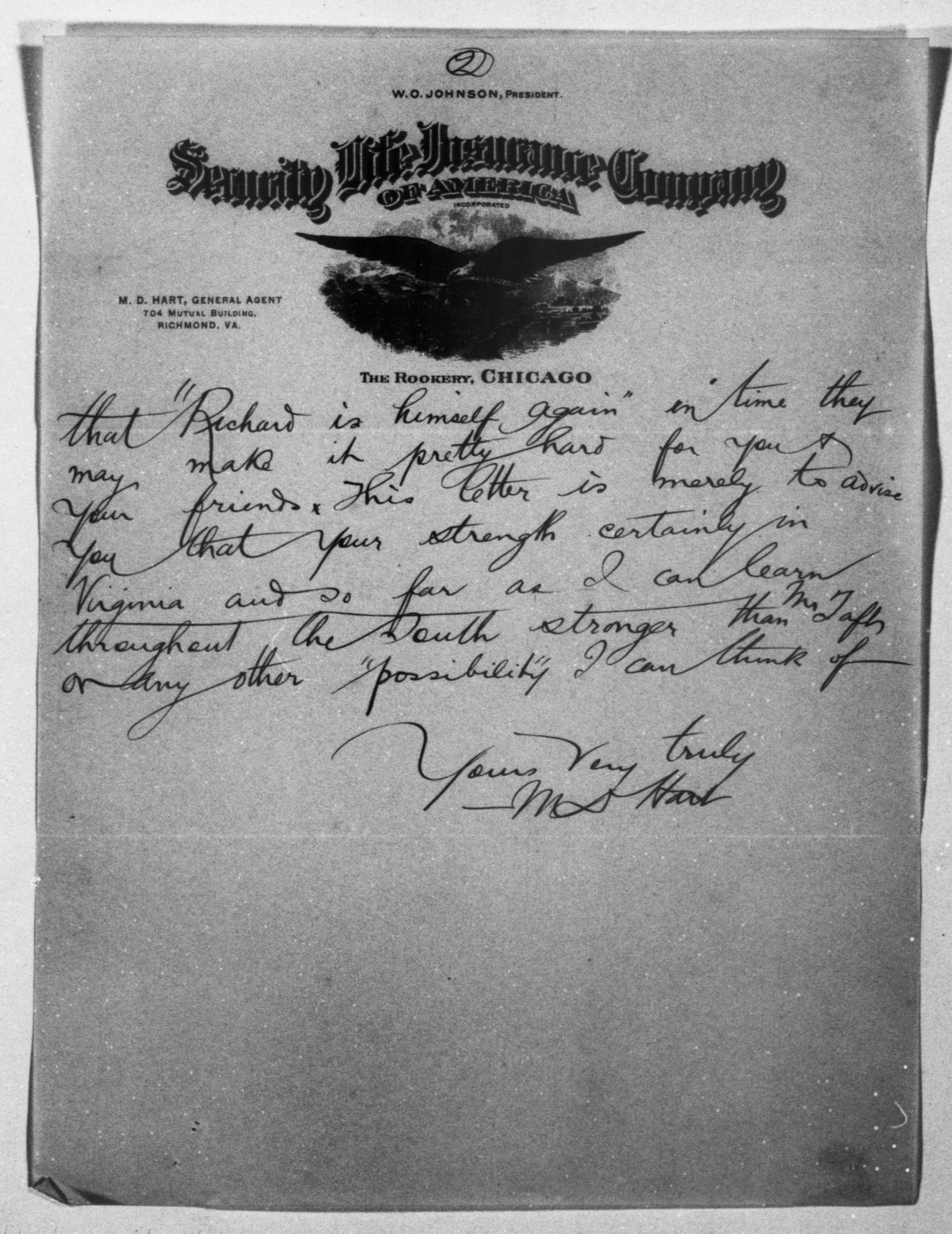 Scanned image of the current content page