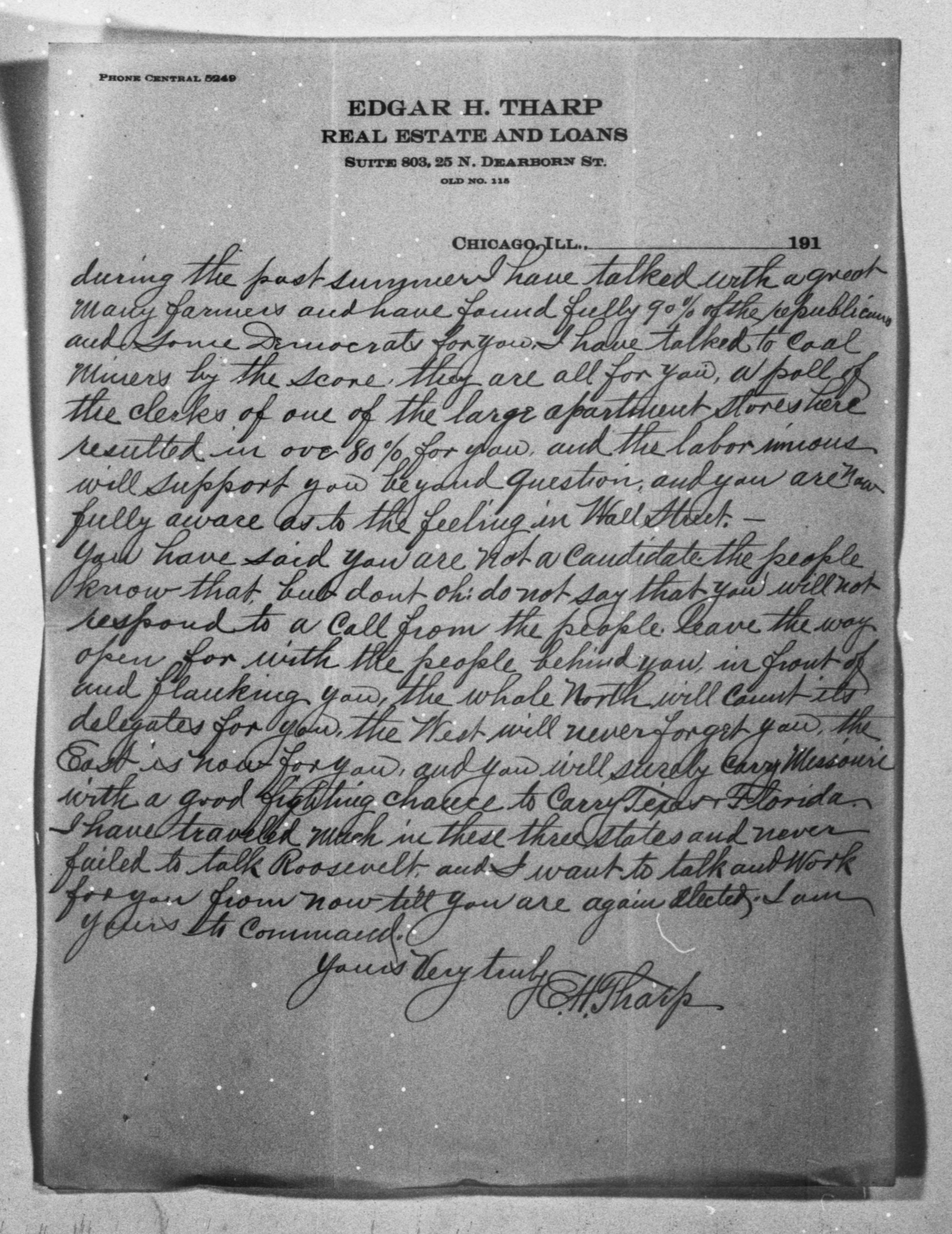 Scanned image of the current content page