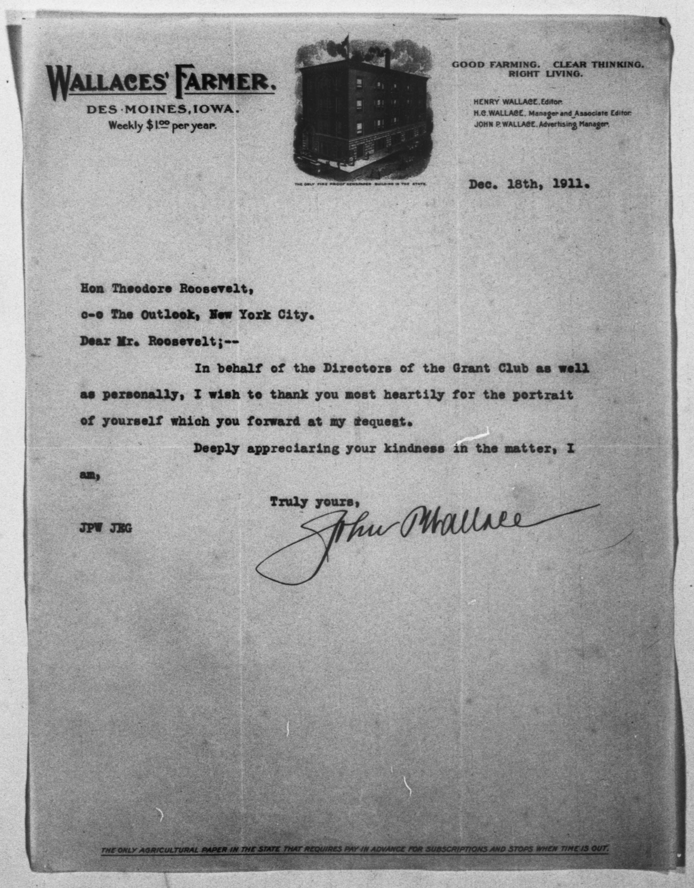 Scanned image of the current content page