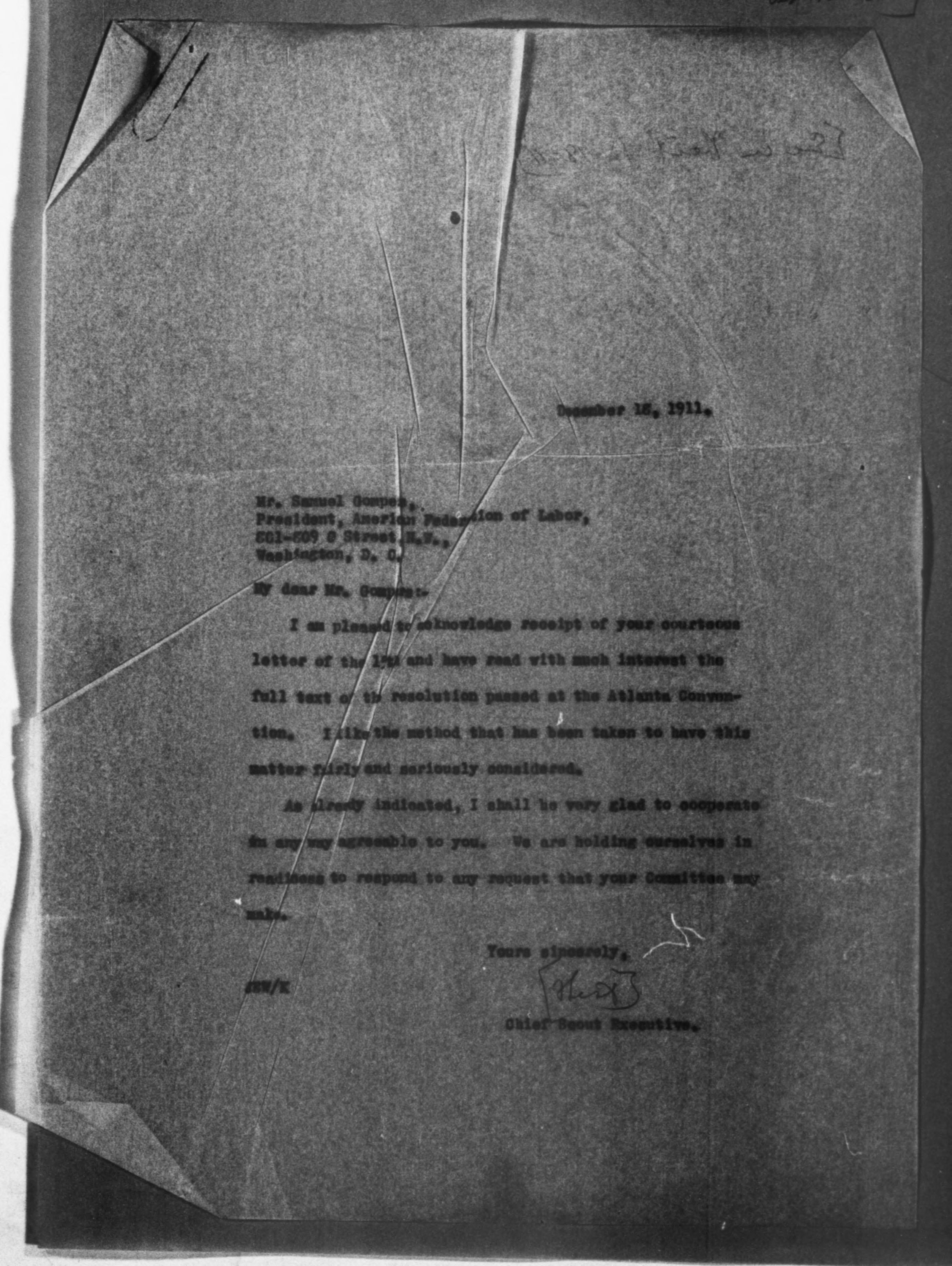 Scanned image of the current content page