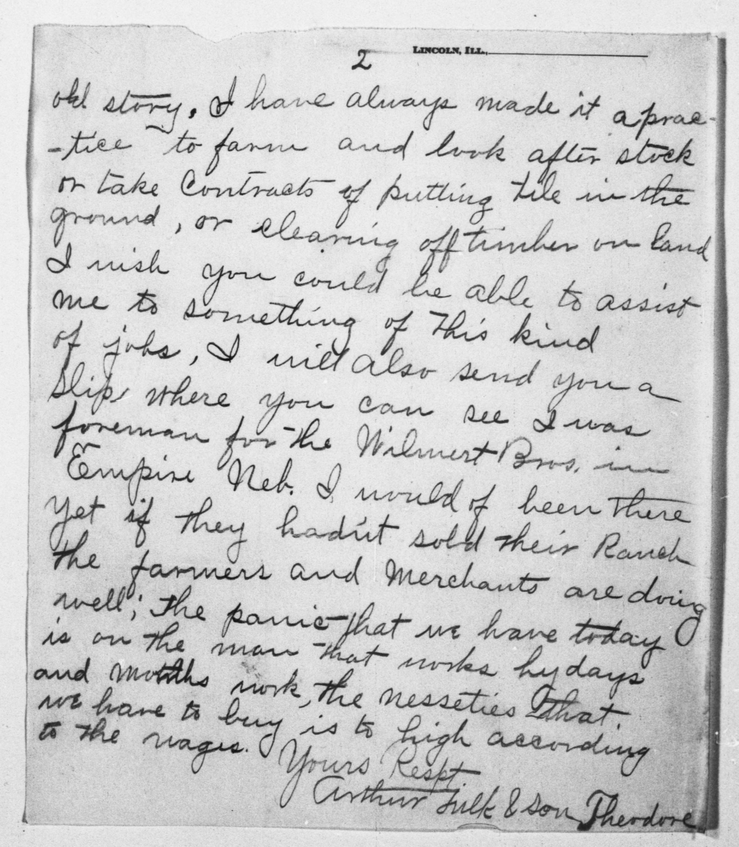 Scanned image of the current content page