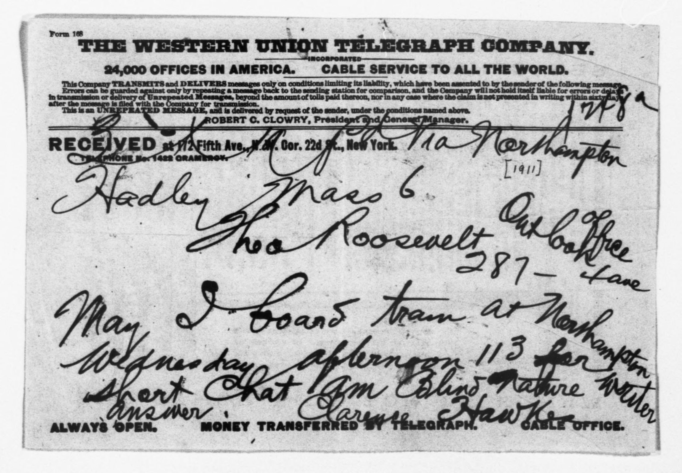 Scanned image of the current content page