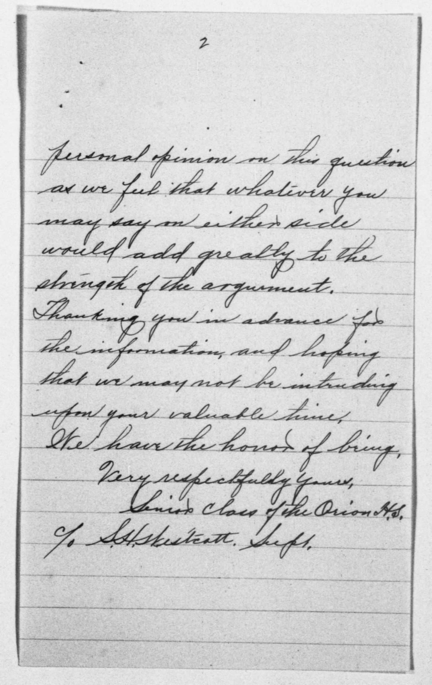 Scanned image of the current content page