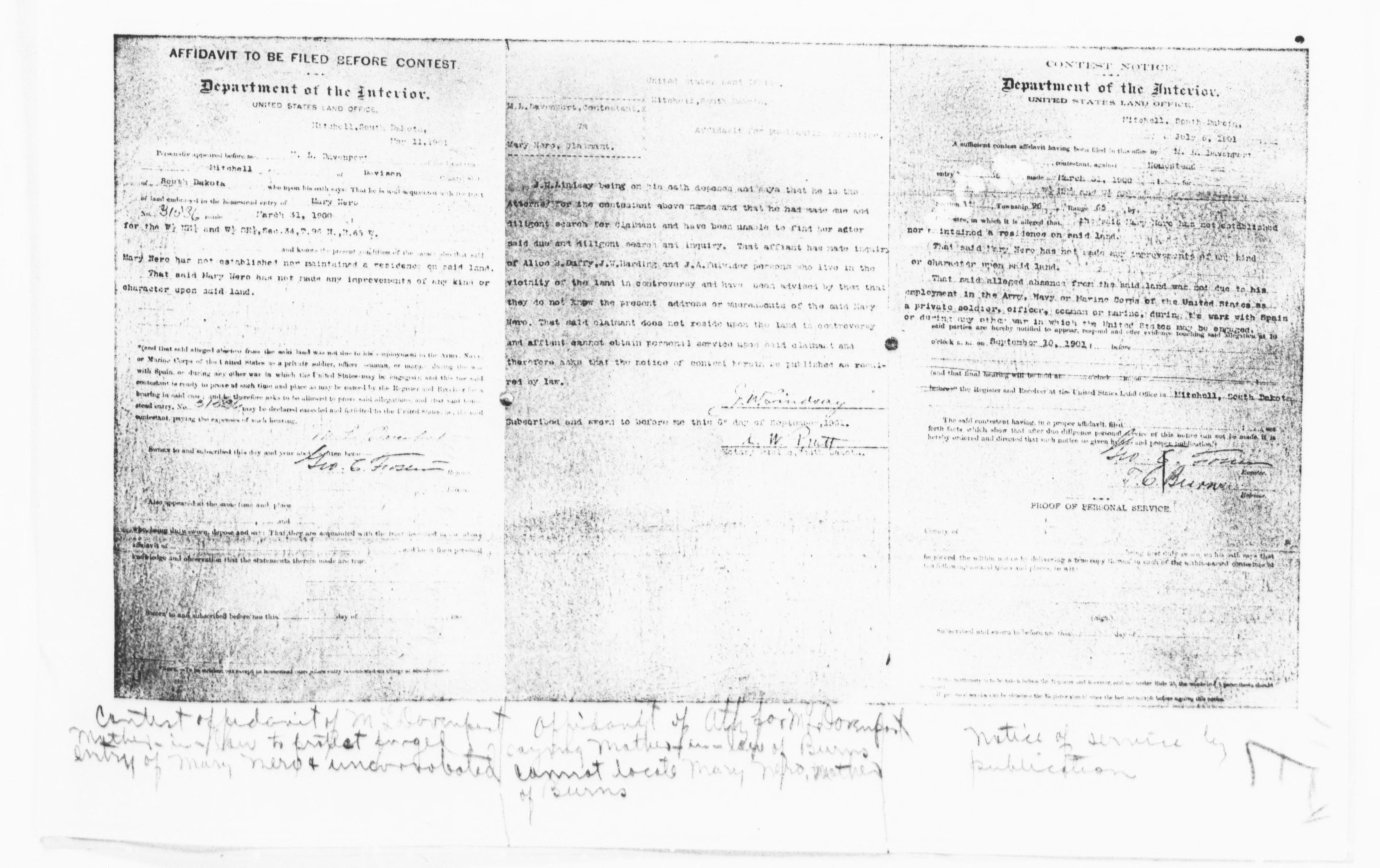 Scanned image of the current content page