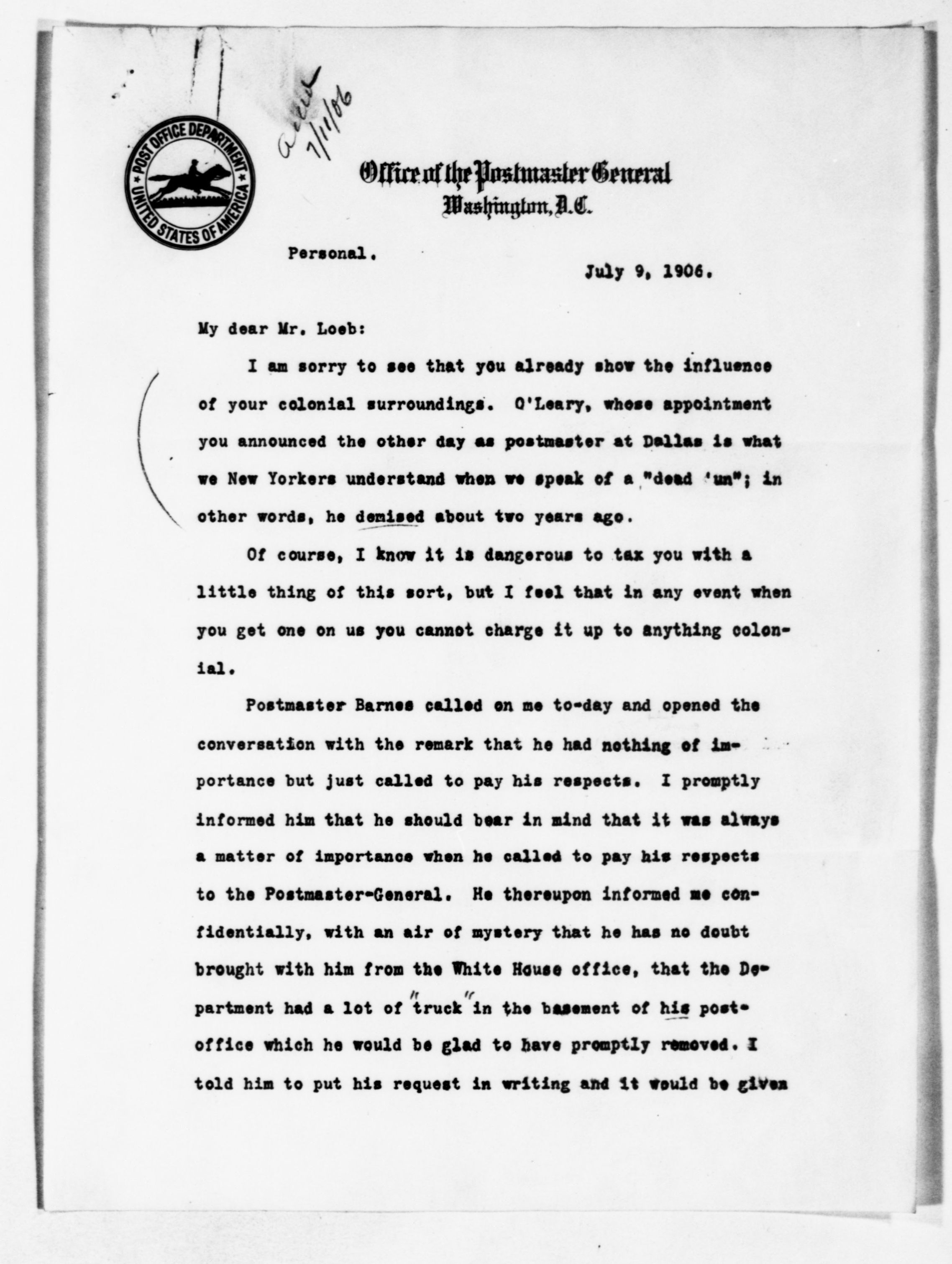 Scanned image of the current content page