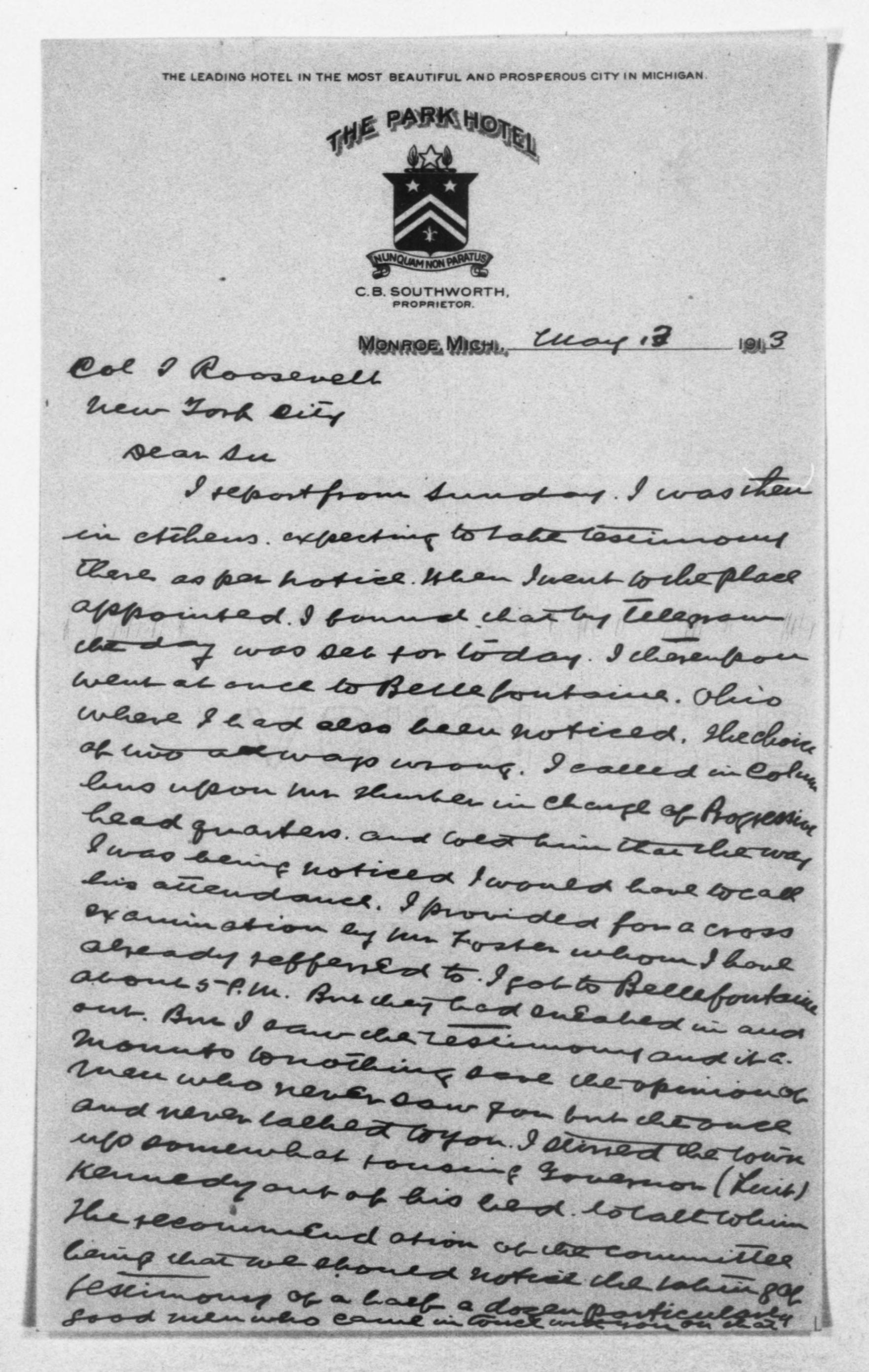 Scanned image of the current content page