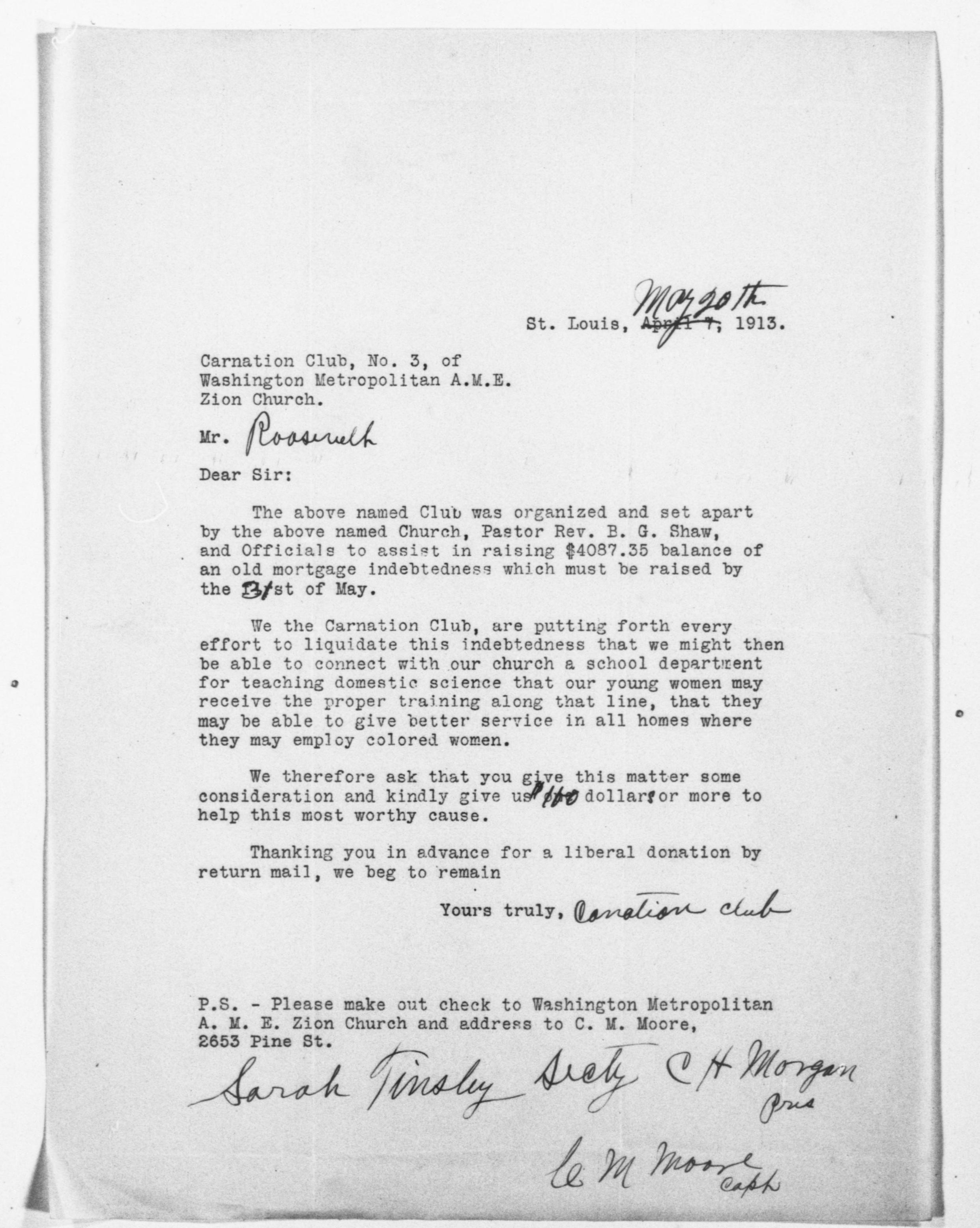 Scanned image of the current content page