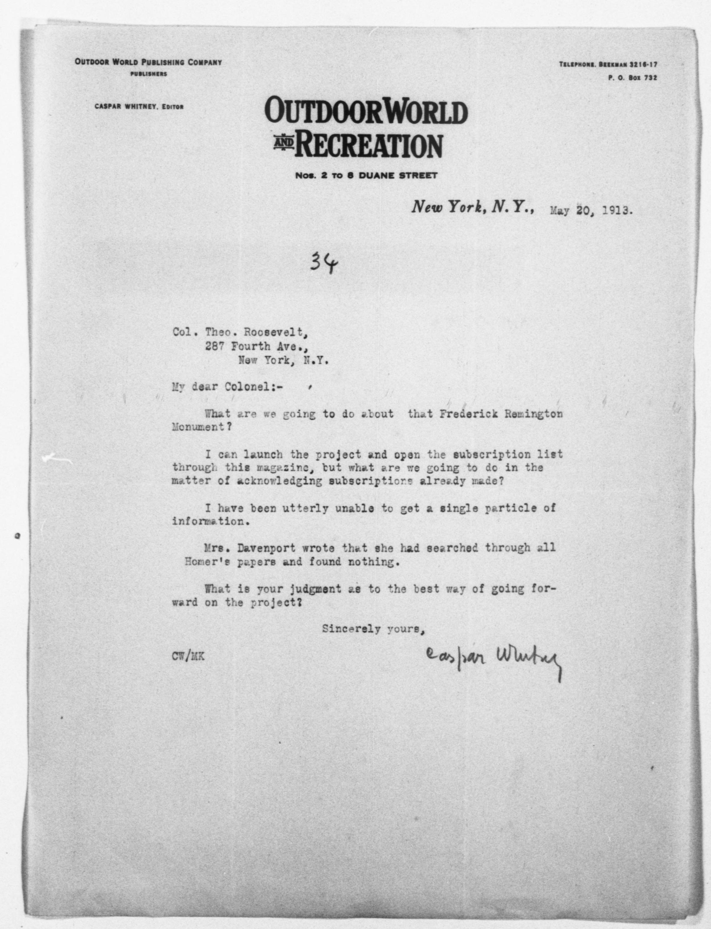 Scanned image of the current content page