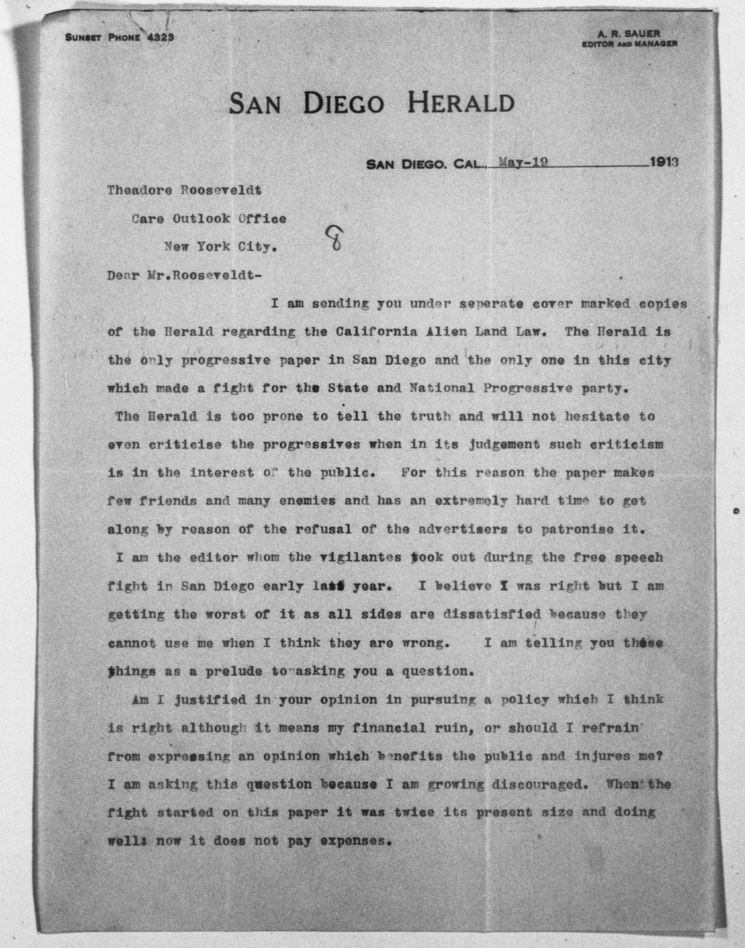 Scanned image of the current content page