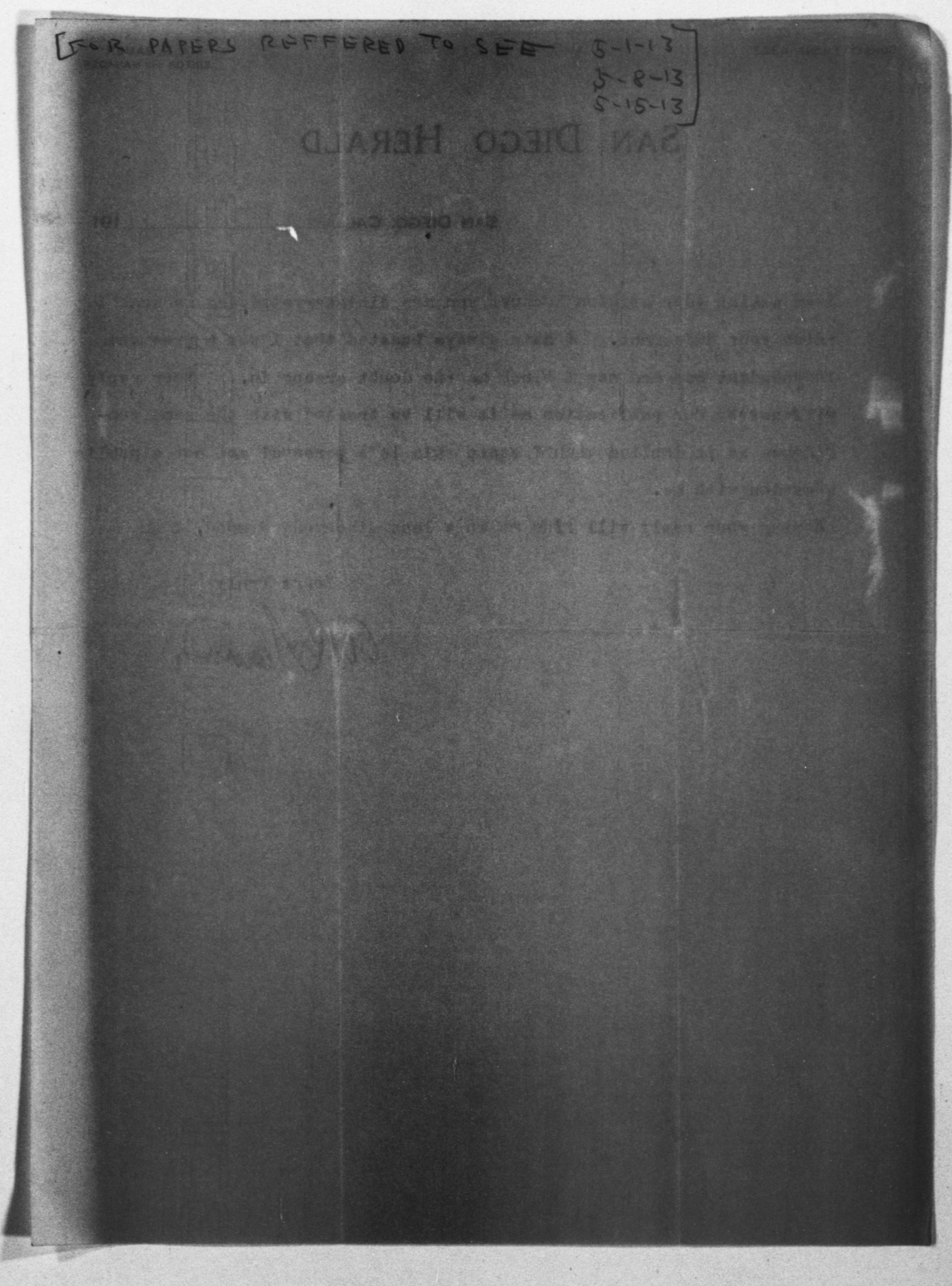 Scanned image of the current content page