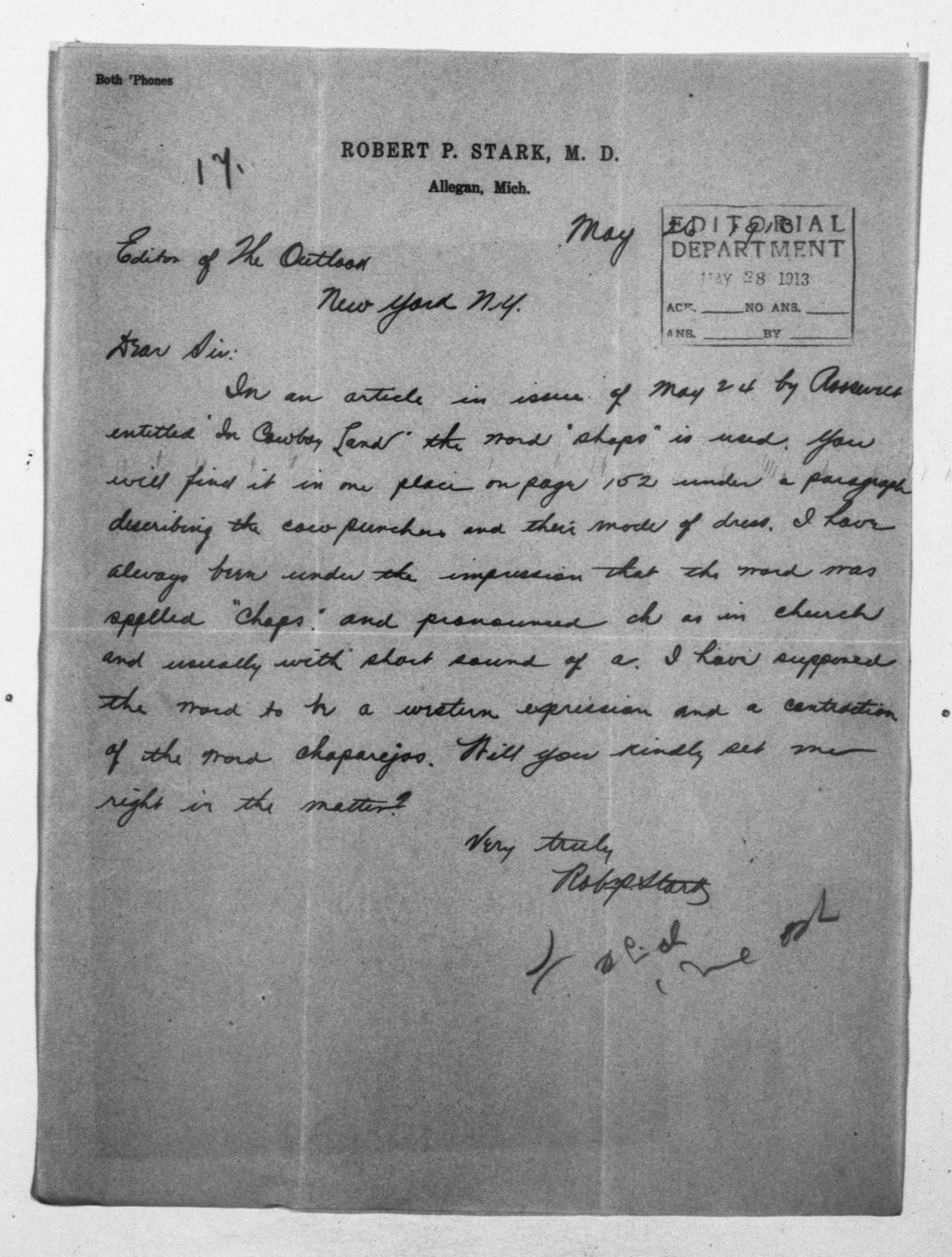 Scanned image of the current content page