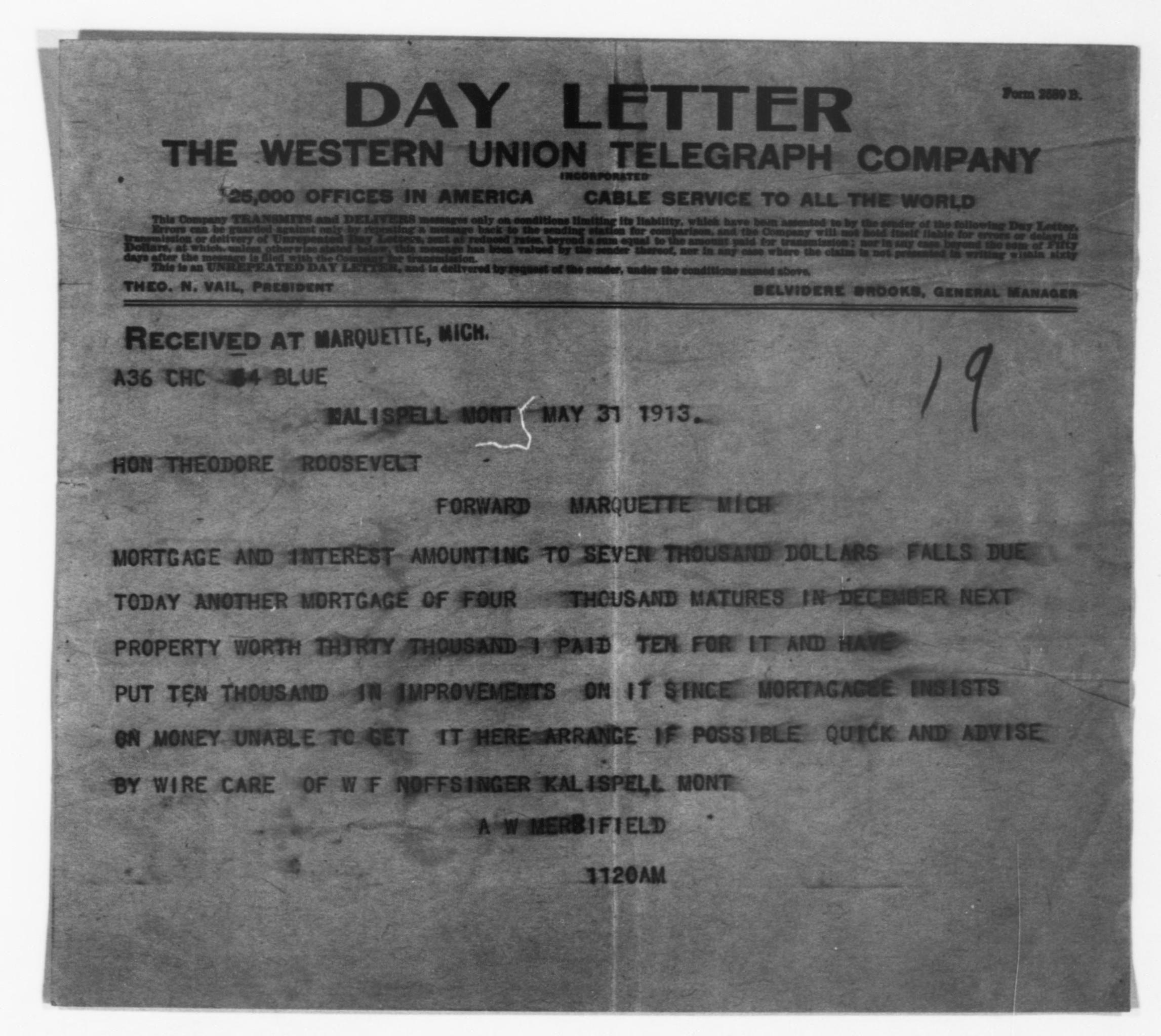 Scanned image of the current content page