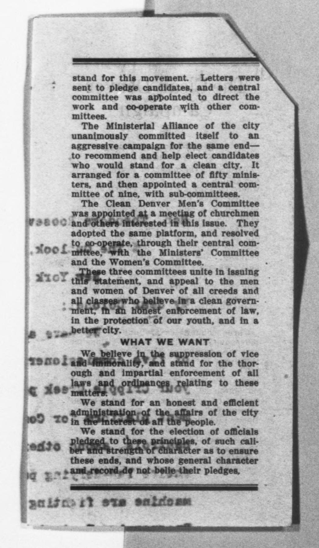 Scanned image of the current content page