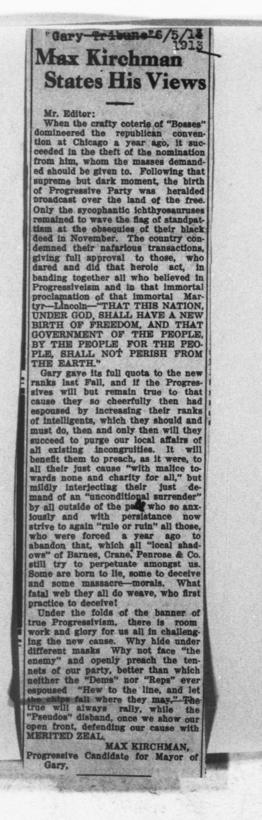 Scanned image of the current content page