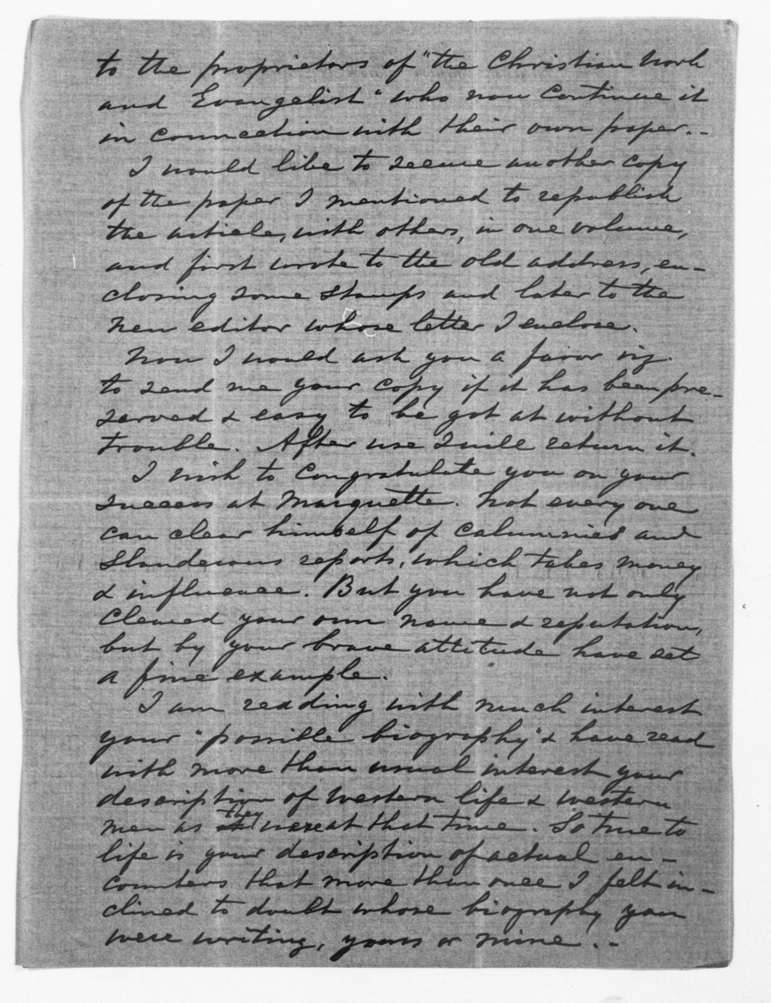 Scanned image of the current content page