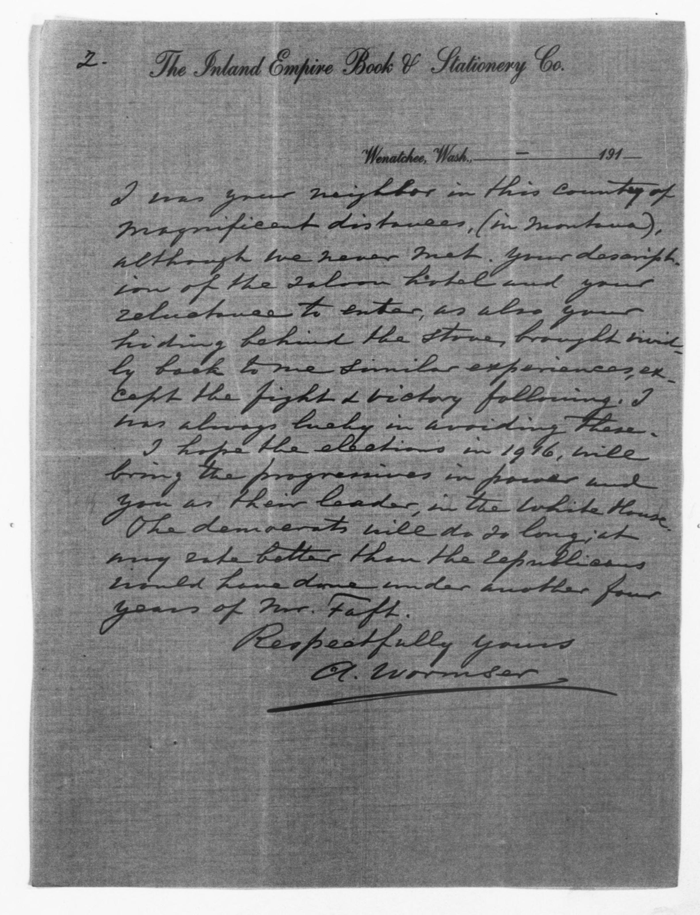 Scanned image of the current content page