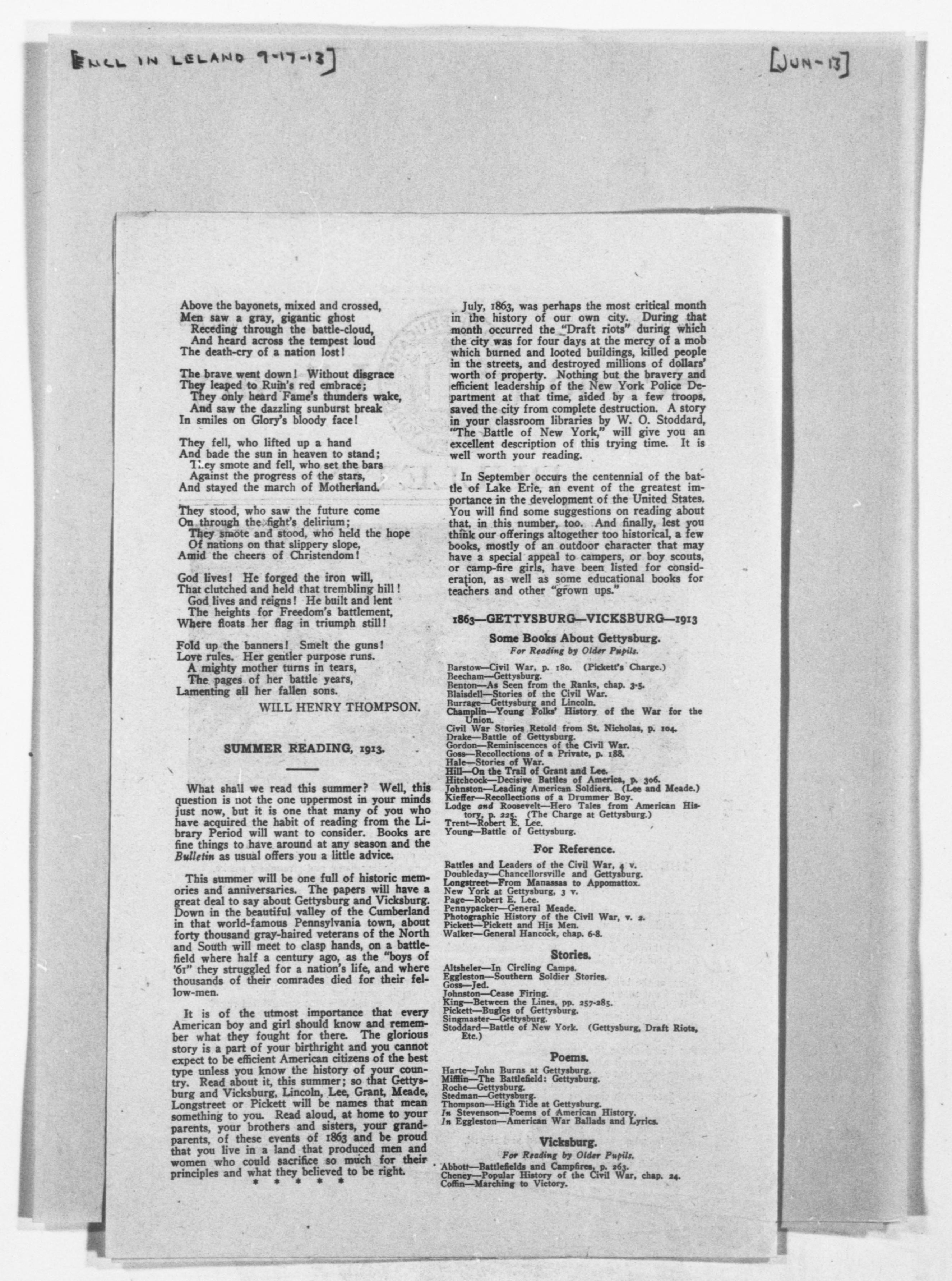 Scanned image of the current content page