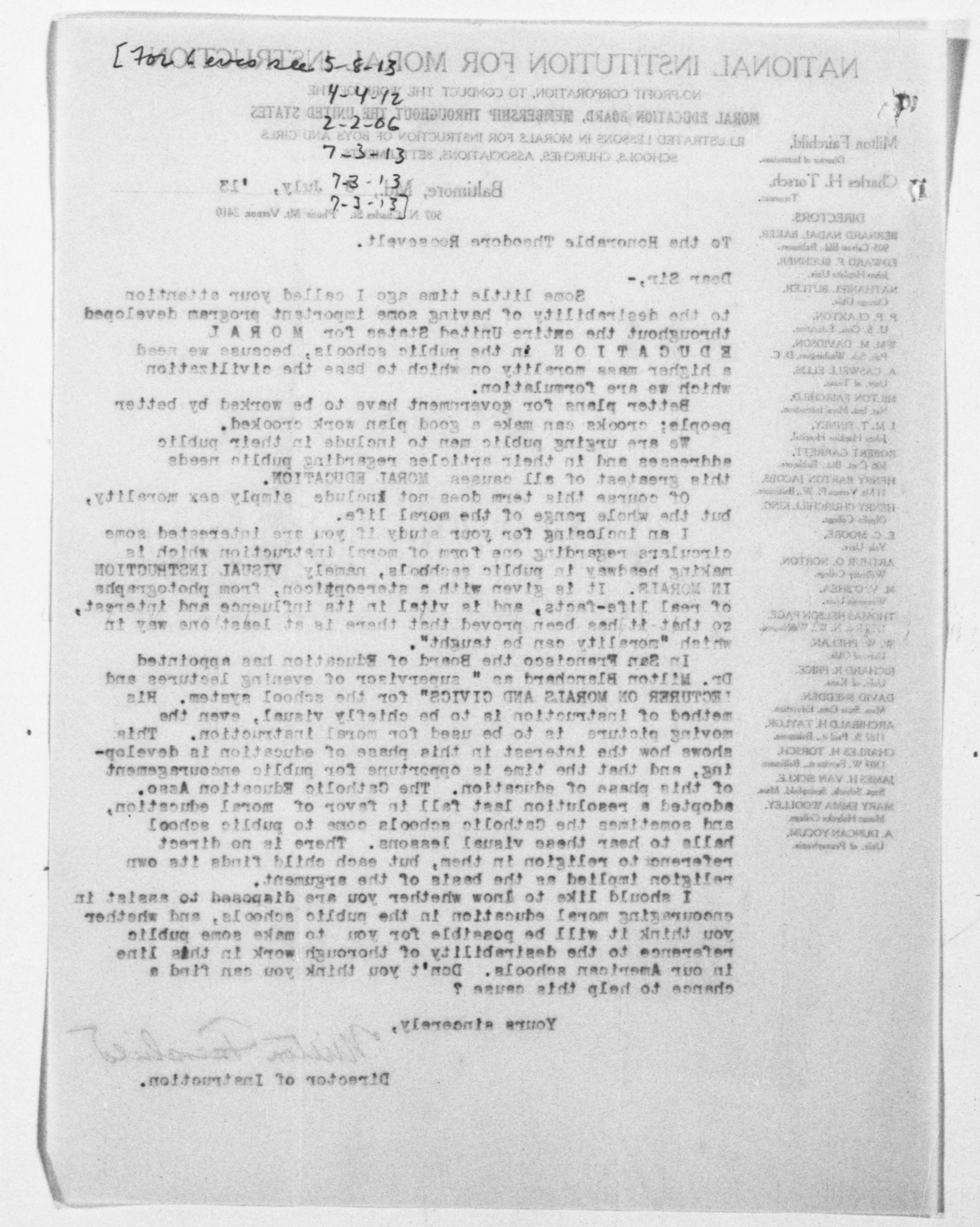 Scanned image of the current content page