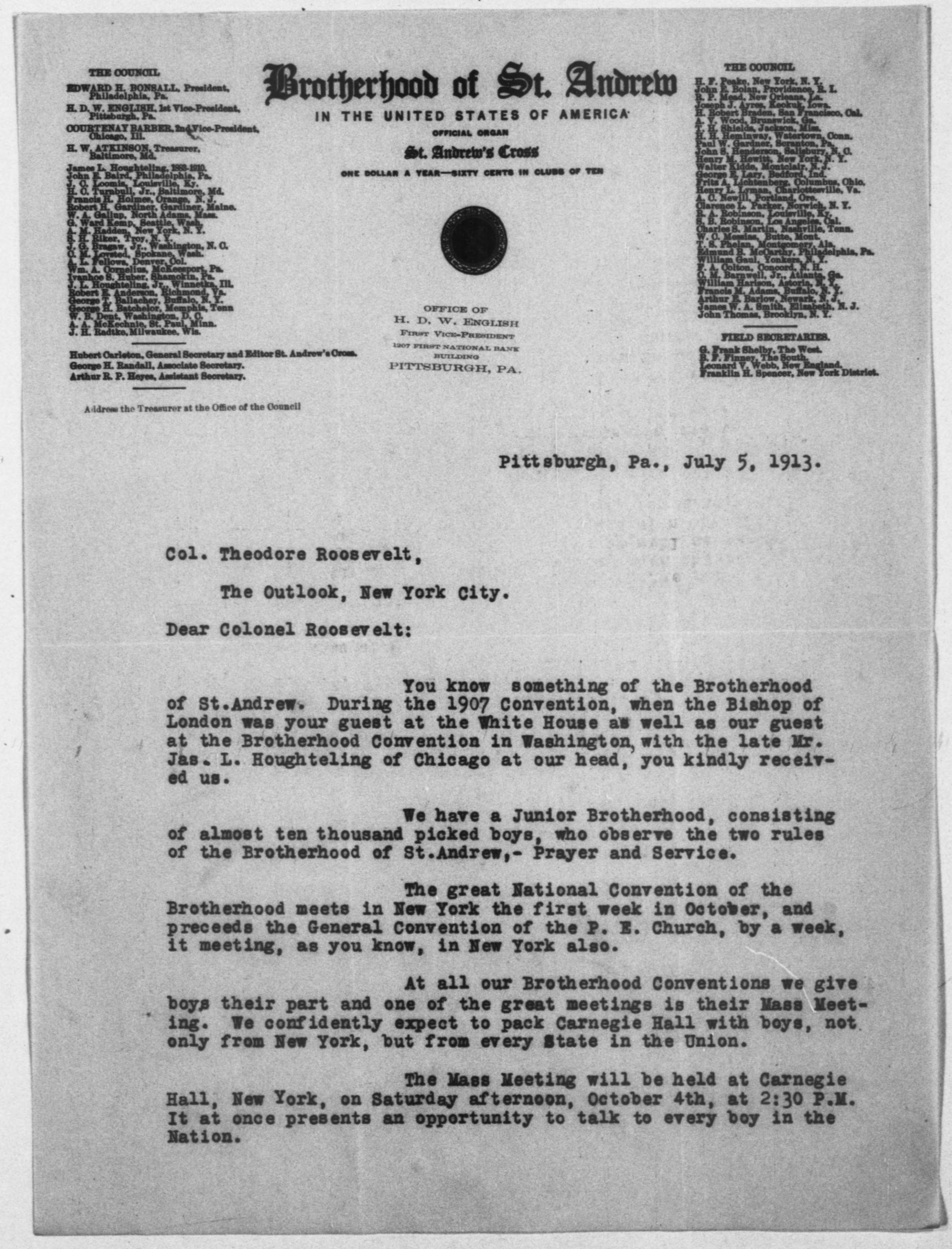 Scanned image of the current content page