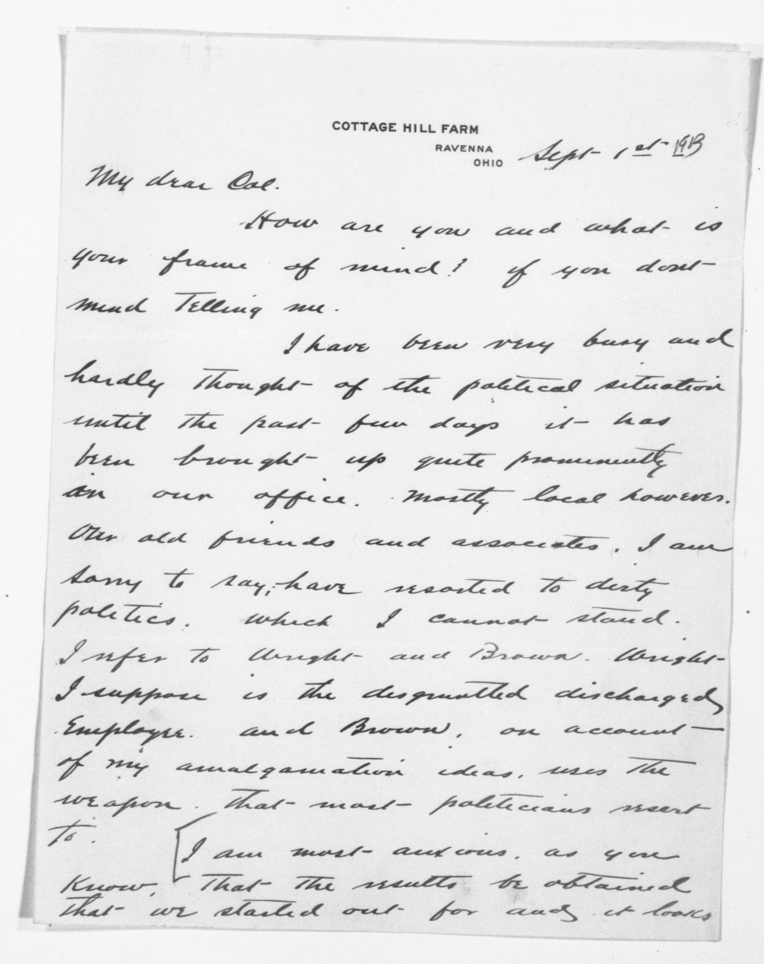 Scanned image of the current content page